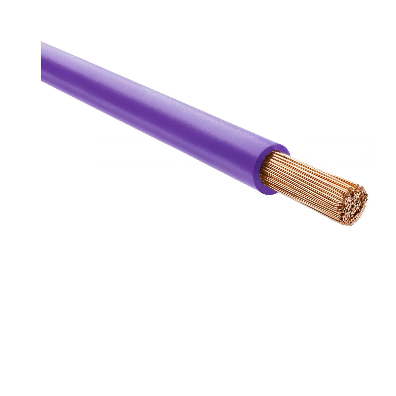 Produktfoto 1 von 51802 HELU KABEL H07Z-K 90°C 1X6mm² VT (violett) Einzelader halogenfrei violett AD 5,5mm Nennspannung Uo/U 450V/750V