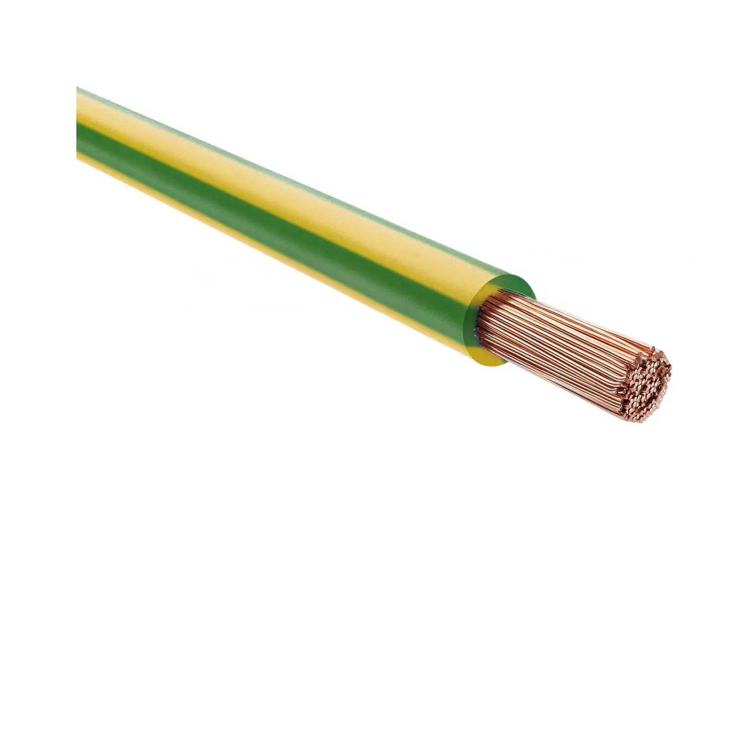 Produktfoto 1 von 51823 HELU KABEL H07Z-K 90°C 1X25mm² GNYE (grün/gelb) Einzelader halogenfrei grün/gelb AD 10,6mm Nennspannung Uo/U 450V/750V