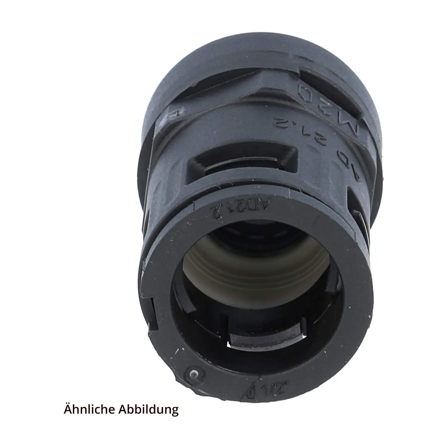 Produktfoto 1 von 15111028225 FLEXA RQGKZE-M Schnellverschraubung gerade Gewinde M25x1,5 für Schlauch-Außendurchmesser 28,5mm hochdichtend mit Messing-Außengewinde, Zugentlastung