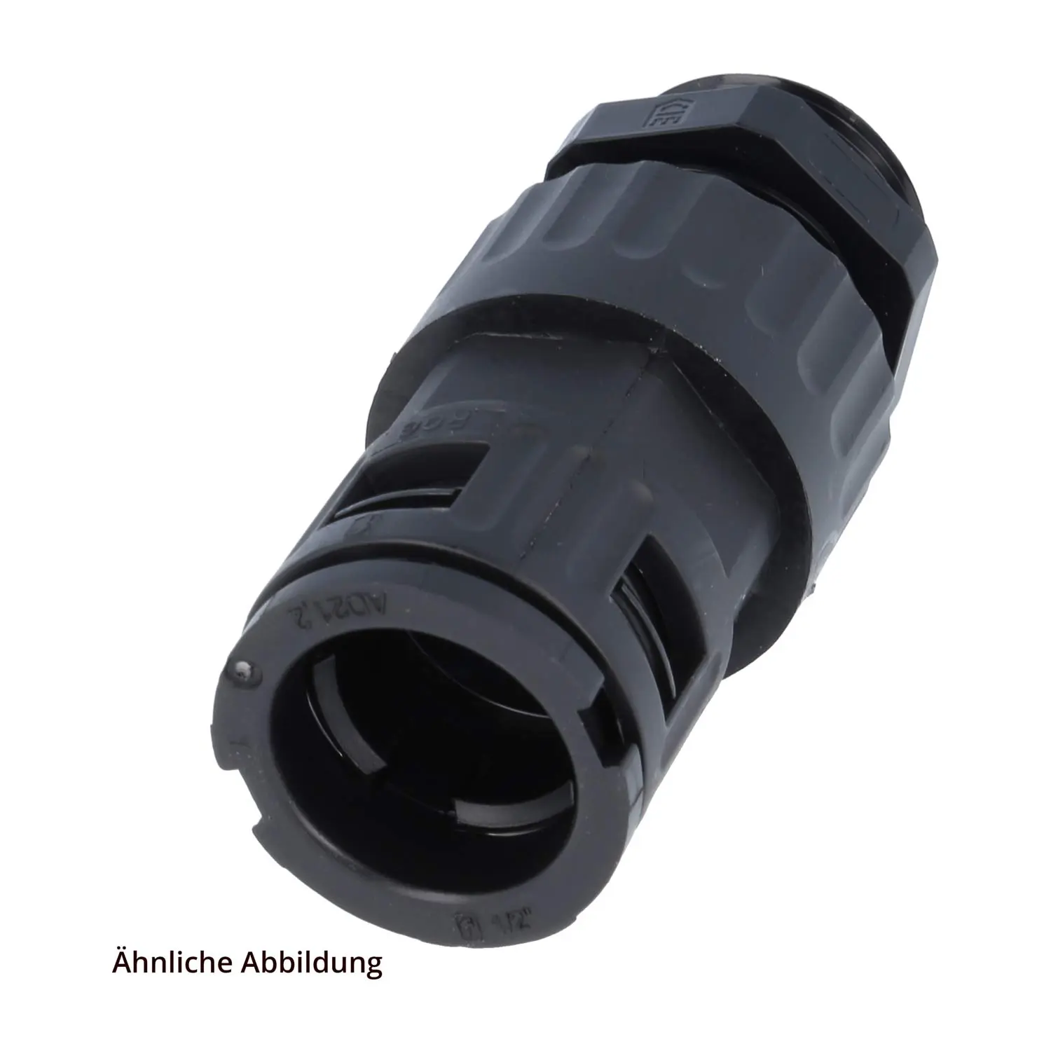 Produktfoto 1 von 15109034240 FLEXA FVGZ M40/34 Schnellverschraubung gerade Gewinde M40x1,5 für Schlauch-Außendurchmesser 34,5mm konisch dichtend mit Außengewinde und Zugentlastung