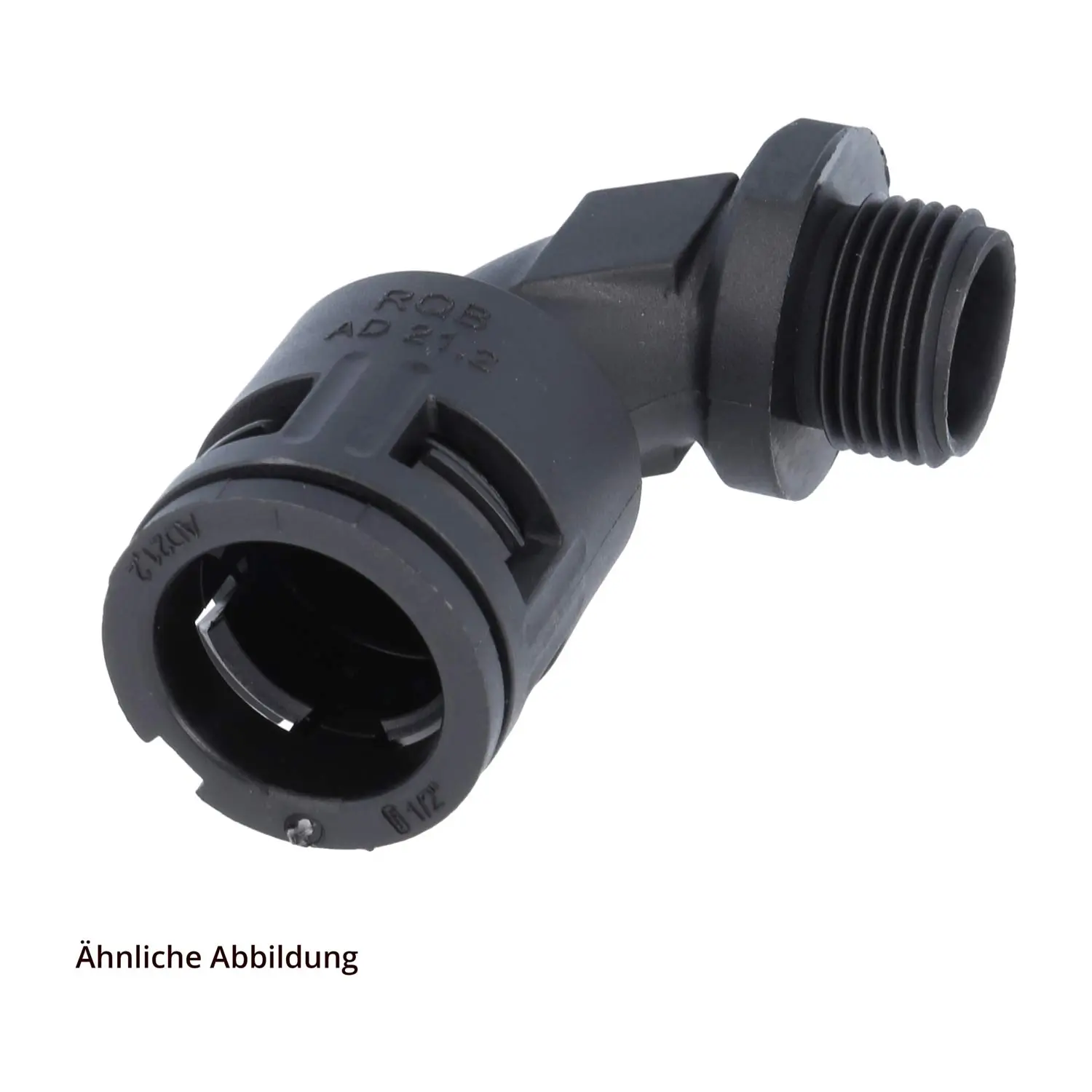 Produktfoto 1 von 15104054263 FLEXA FVB90 Schnellverschraubung 90 Grad Bogen Gewinde M63x1,5 für Schlauch-Außendurchmesser 54,5mm konisch dichtend mit Außengewinde