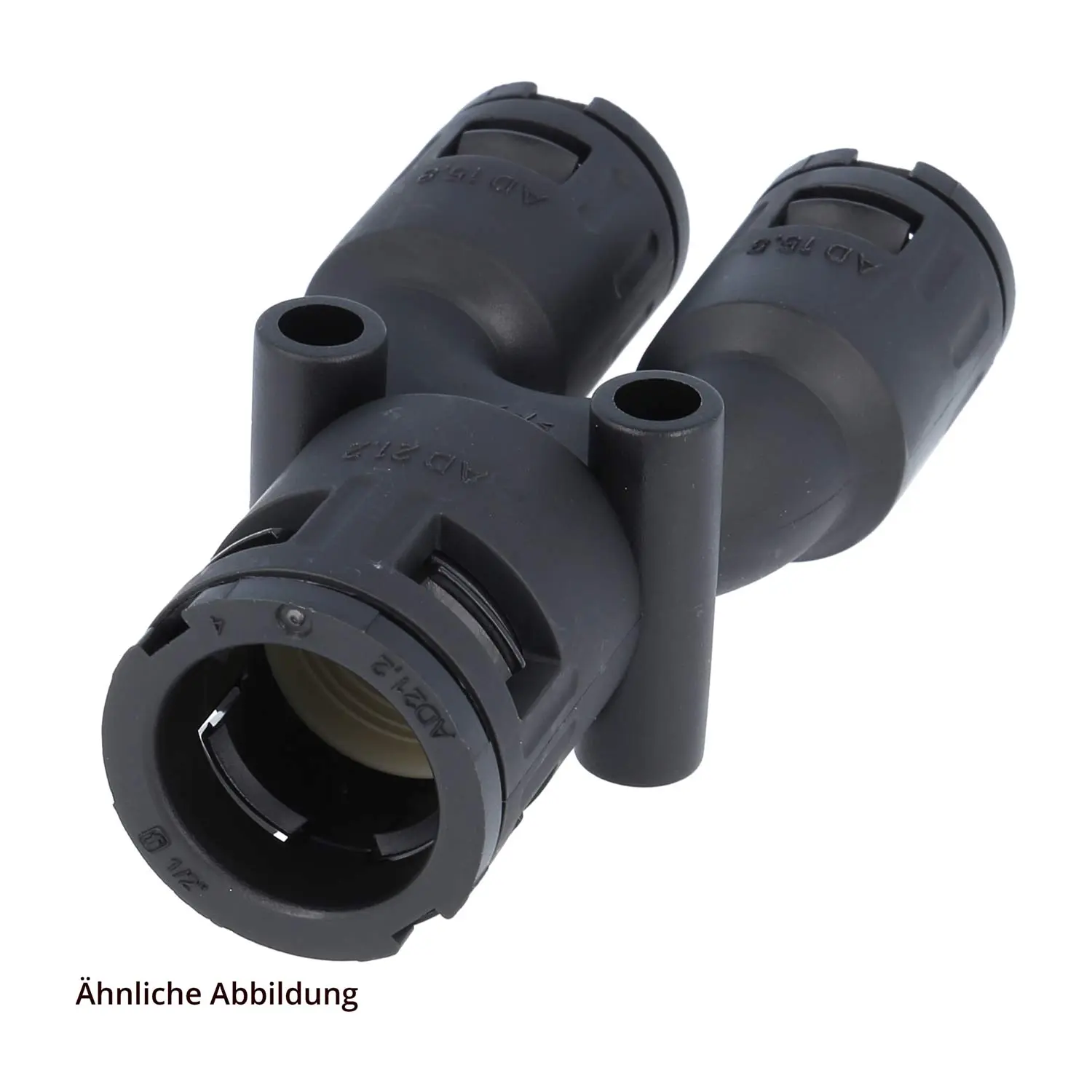 Produktfoto 1 von 15020032209 FLEXA FY34 28-28 Schnellverschraubung Y-Verteiler PA für Schlauch-Außendurchmesser 1x34,5mm + 2x28,5mm hochdichtend Wellrohr-Y-Verteiler
