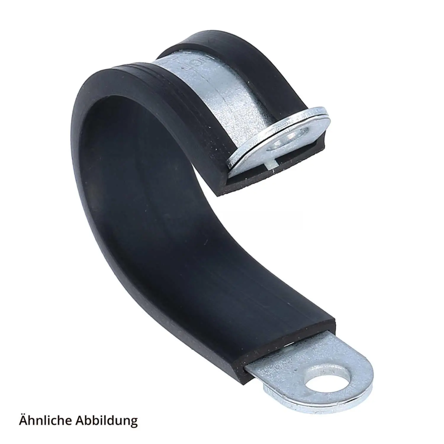 Produktfoto 1 von 10308000011 FLEXA FRSS Klemmschelle mit Gummiprofil für Schlauch-Außendurchmesser 17,0mm Bohrung 1x5,3mm
