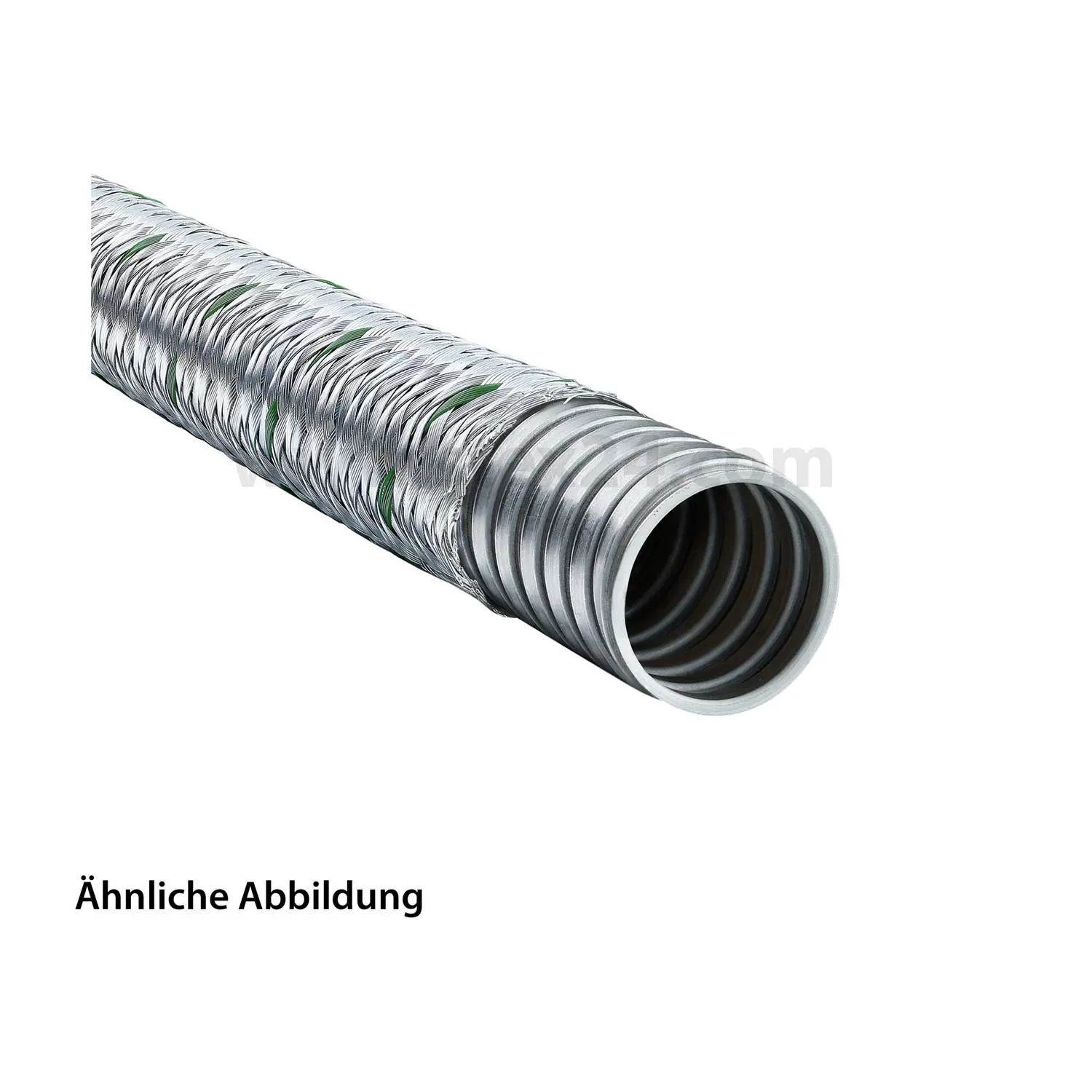 Produktfoto 1 von 14010111007 FLEXA SPR-EDU-AS Metallschutzschlauch mit Stahldrahtgeflecht AD 10,0mm, ID 7,0mm eingehaktes Profil, Mindestbiegeradius bewegt 40,0mm