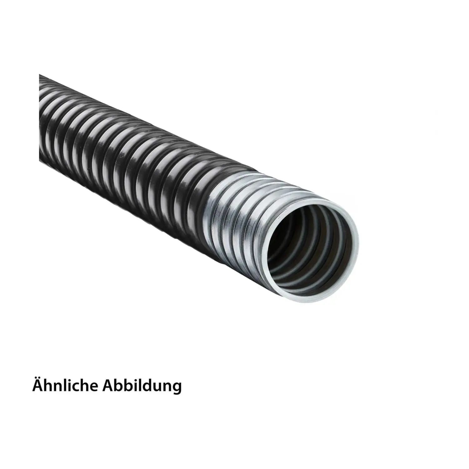 12010102006 FLEXA SPR-PVC Metallschutzschlauch mit PVC Mantel AD 9,0mm, ID 6,0mm eingehaktes Profil, Mindestbiegeradius bewegt 60,0mm