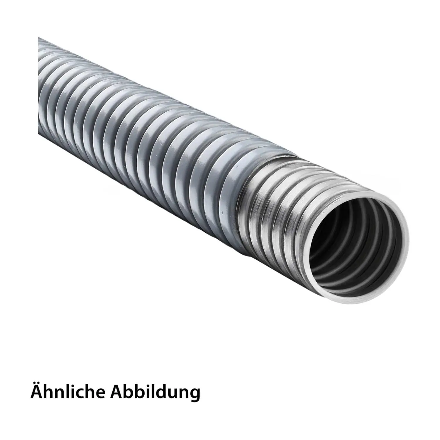 Produktfoto 1 von 12010111029 FLEXA SPR-PVC-AS Metallschutzschlauch mit PVC Mantel - FWP-PVC 36, AD 36,0mm, ID 29,0mm eingehaktes Profil, Mindestbiegeradius bewegt 225,0mm
