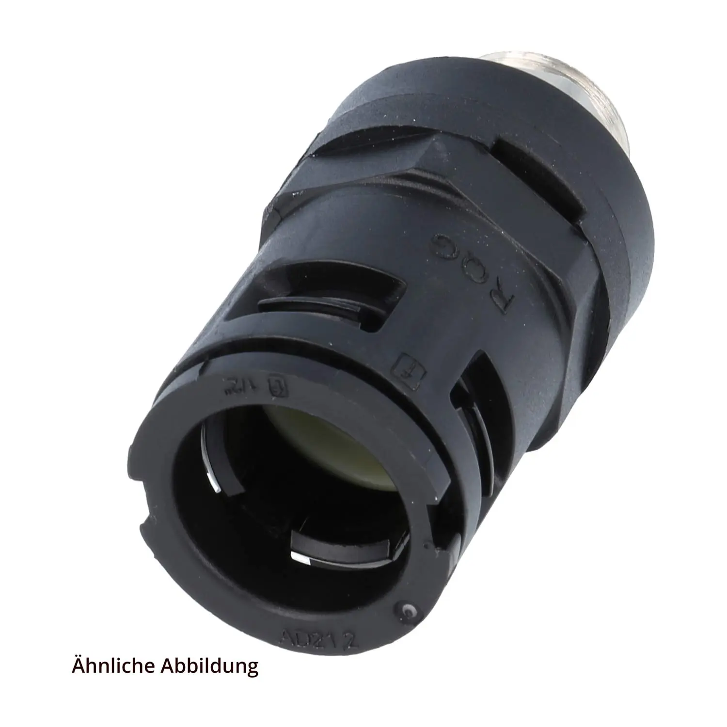 Produktfoto 1 von 15500010207 FLEXA RQGKZ-P Schnellverschraubung gerade Gewinde PG7x1,27 für Schlauch-Außendurchmesser 10,0mm hochdichtend mit Messing-Außengewinde, Zugentlastung
