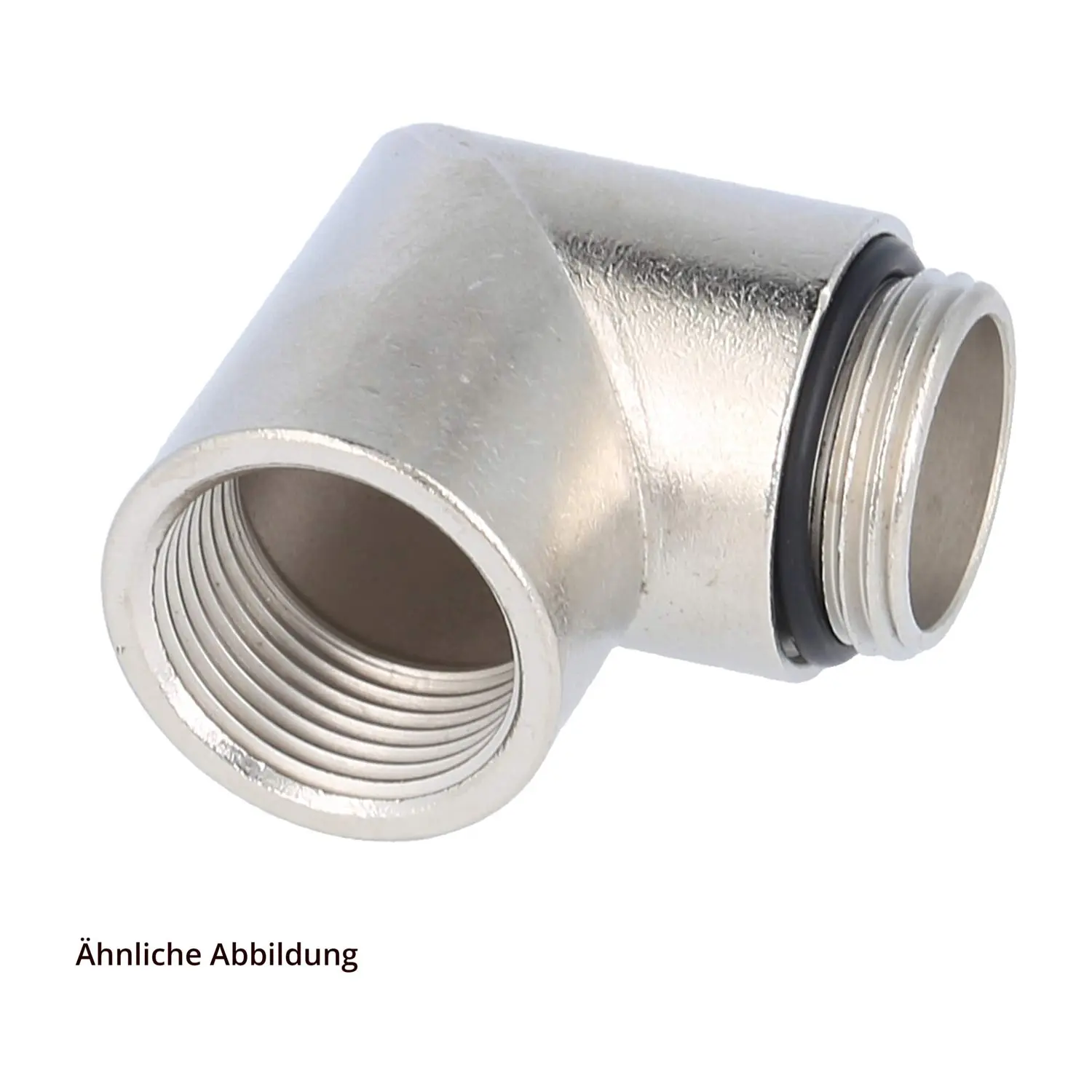 Produktfoto 1 von 10512300050 FLEXA FWIC Anschlusswinkel 90 Grad M50x1,5 mit Innen- und Außengewinde feststehend Länge Anschlussgewinde 9,0mm Innengewinde 19,0mm