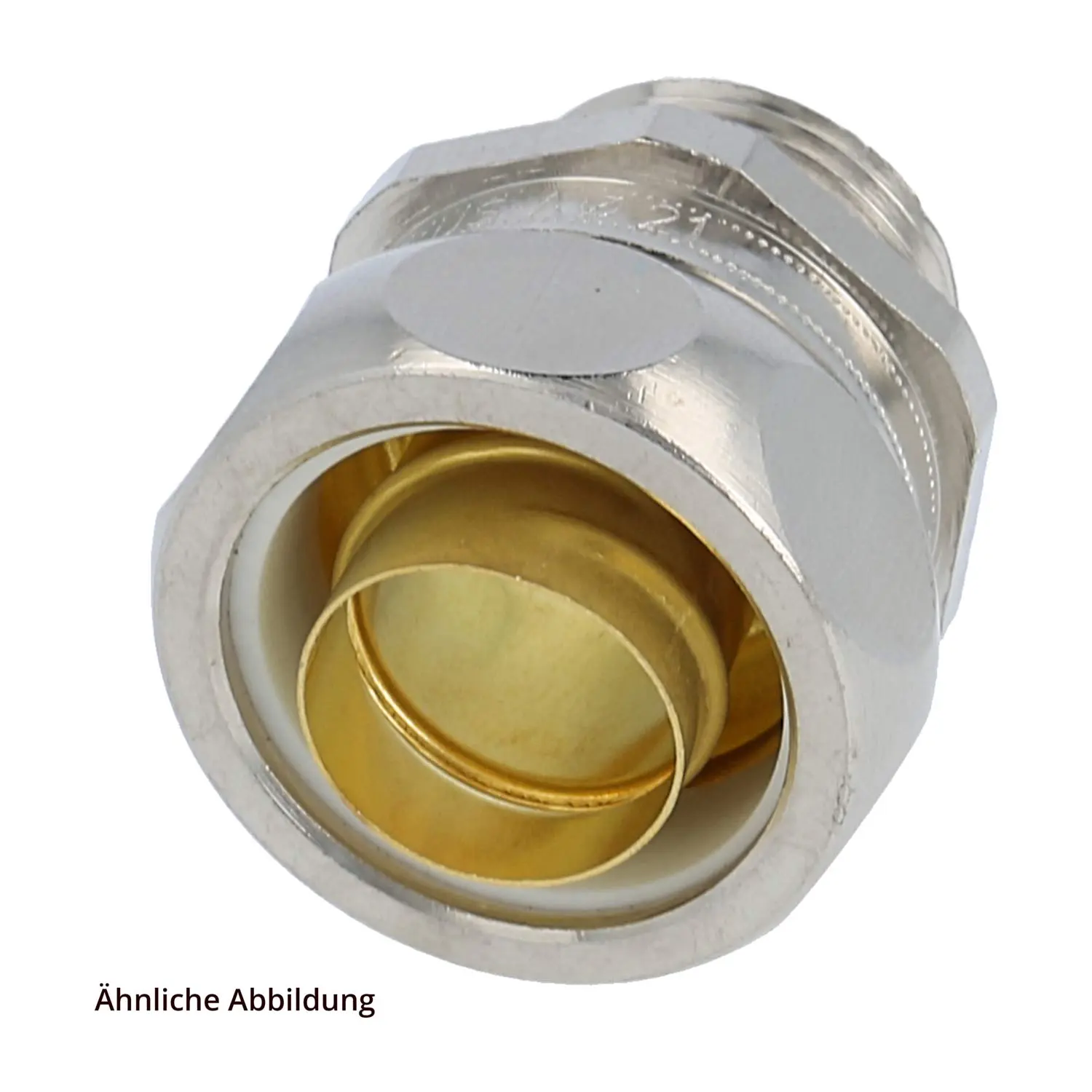 Produktfoto 1 von 15010335020 FLEXA US-M Metallverschraubung gerade Gewinde M20x1,5 für Schlauch-Außendurchmesser 21,0mm für Schlauch-Innendurchmesser 16,0mm