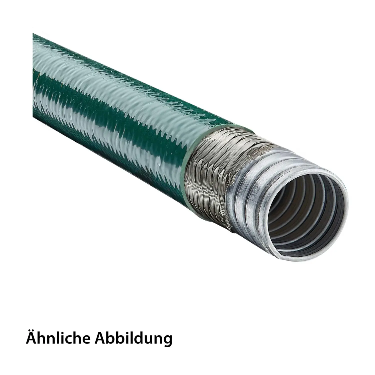 Produktfoto 1 von 12540707023 FLEXA FLEXAgraff-CU-PU Metallschutzschlauch mit Kupfergeflecht u. PUR-Mantel - AD 28,0mm, ID 23,0mm doppelt gefalztes Profil, Mindestbiegeradius bewegt 225,0mm