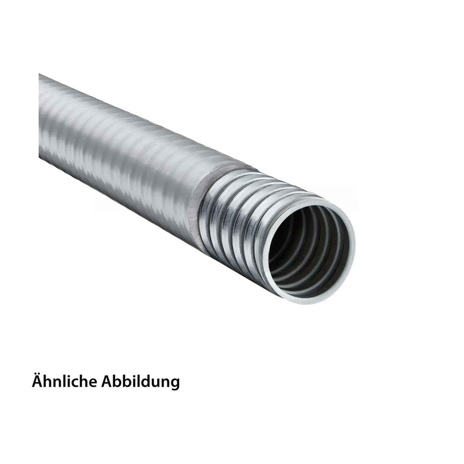 Produktfoto 1 von 12080111026 FLEXA LIQUID TIGHT-EF Metallschutzschlauch mit Fadendichtung und PVC-Mantel AD 33,0mm, ID 26,5mm eingehaktes Profil, Mindestbiegeradius bewegt 490,0mm