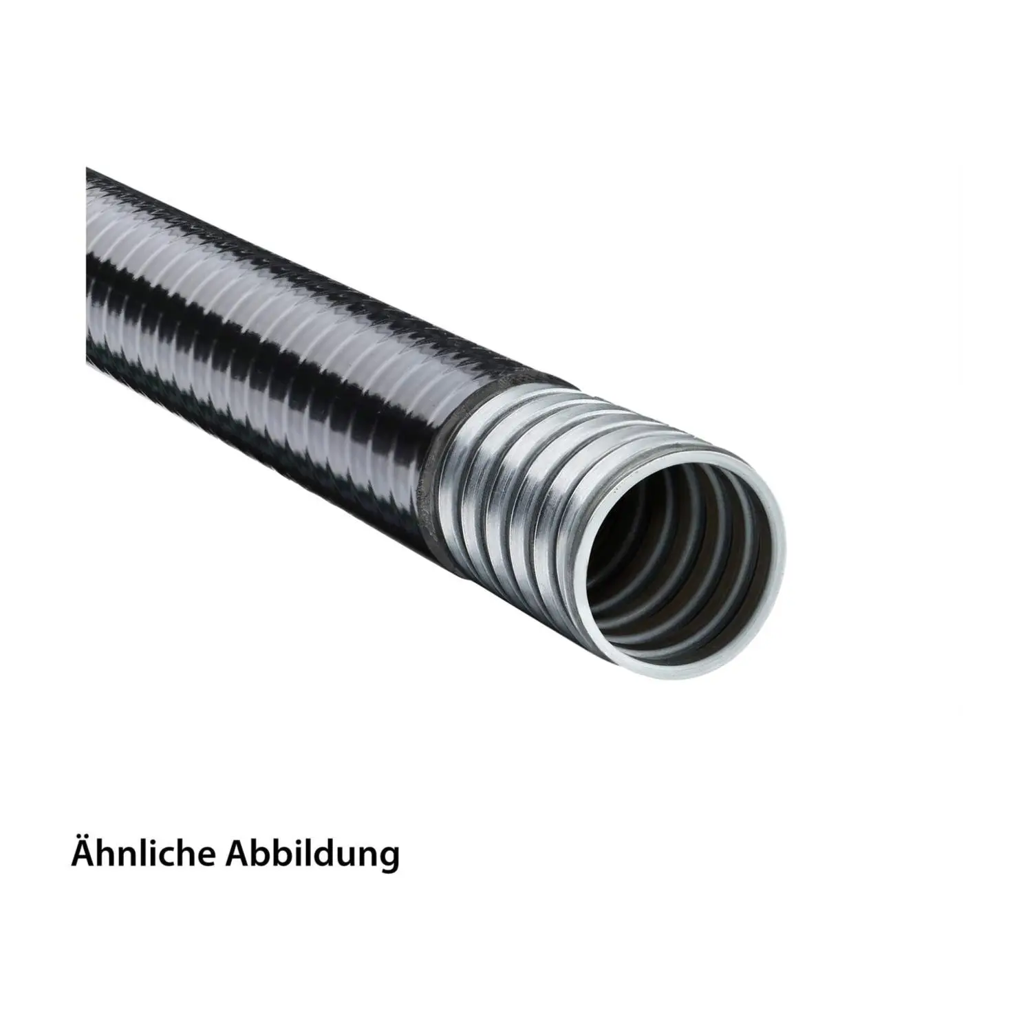 12082102021 FLEXA LIQUID TIGHT-EF-OR Metallschutzschlauch mit Fadendichtung und PVC-Mantel AD 26,5mm, ID 21,0mm eingehaktes Profil, Mindestbiegeradius bewegt 210,0mm