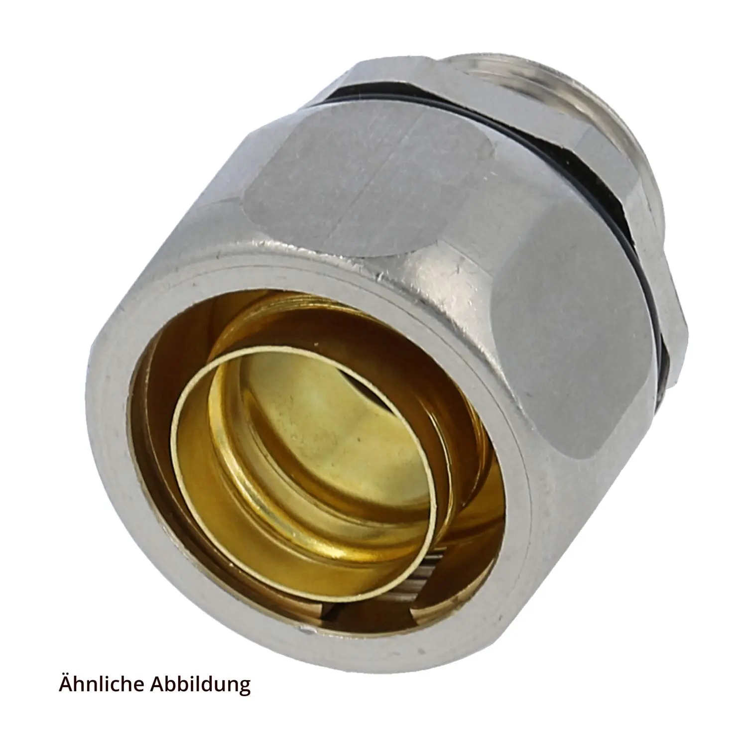 Produktfoto 1 von 15015328020 FLEXA USD-M Metallverschraubung gerade Gewinde M20x1,5 für Schlauch-Außendurchmesser 21,0mm für Schlauch-Innendurchmesser 15,0mm