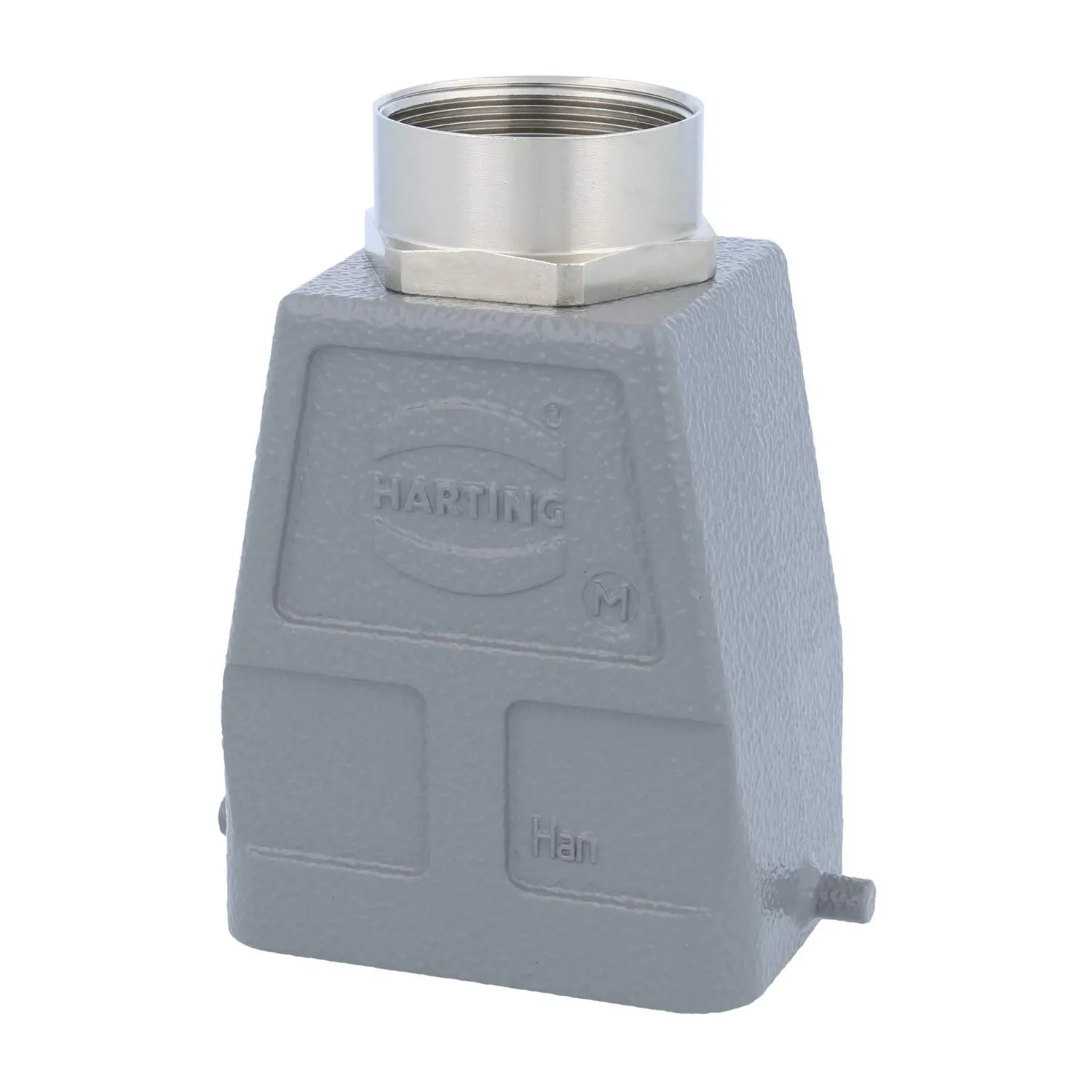 Produktfoto 1 von 05300060462-2 HARTING Han 6B Tüllengehäuse hoch, 1xM32 gerader Kabelabgang, für 1 Bügel (am Unterteil) Verschraubung M32 Klemmbereich 11,0mm - 21,0mm