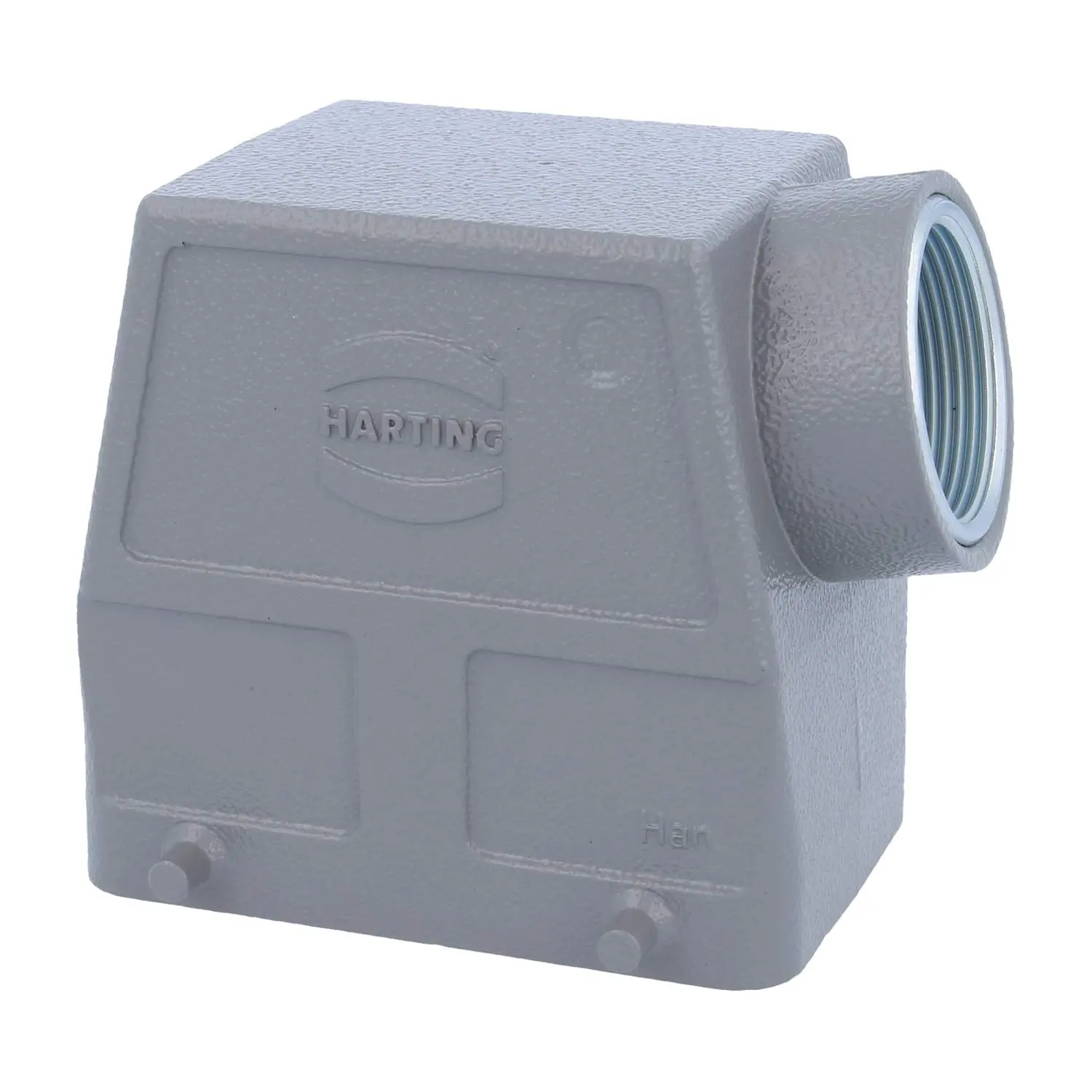Produktfoto 1 von 05200320562-2 HARTING Han 32A Tüllengehäuse hoch, 1xM32 seitlicher Kabelabgang, für 2 Bügel (am Unterteil) Verschraubung M32 Klemmbereich 11,0mm - 21,0mm