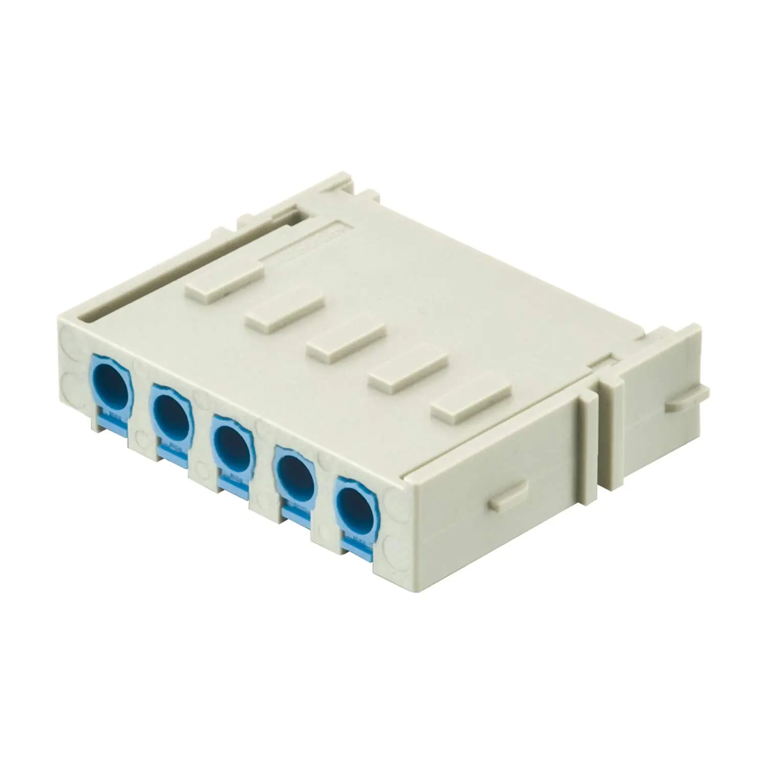 Produktfoto 1 von 11051052633 HARTING Han-Yellock Modul Stifteinsatz (M) Quick-Lock-Anschluss, 5-polig 500V, 20A