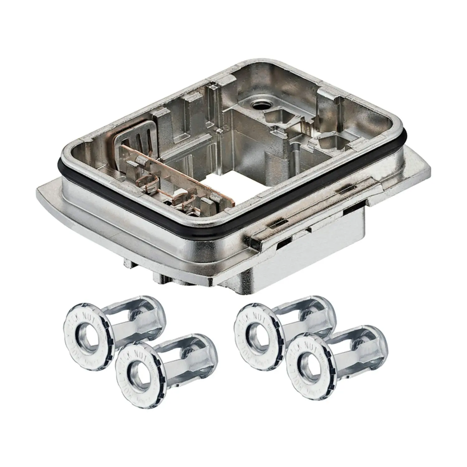 Produktfoto 1 von 11123000302 HARTING Han-Yellock 30 Anbaugehäuse incl. Wanddübel für Druckknopfverriegelung