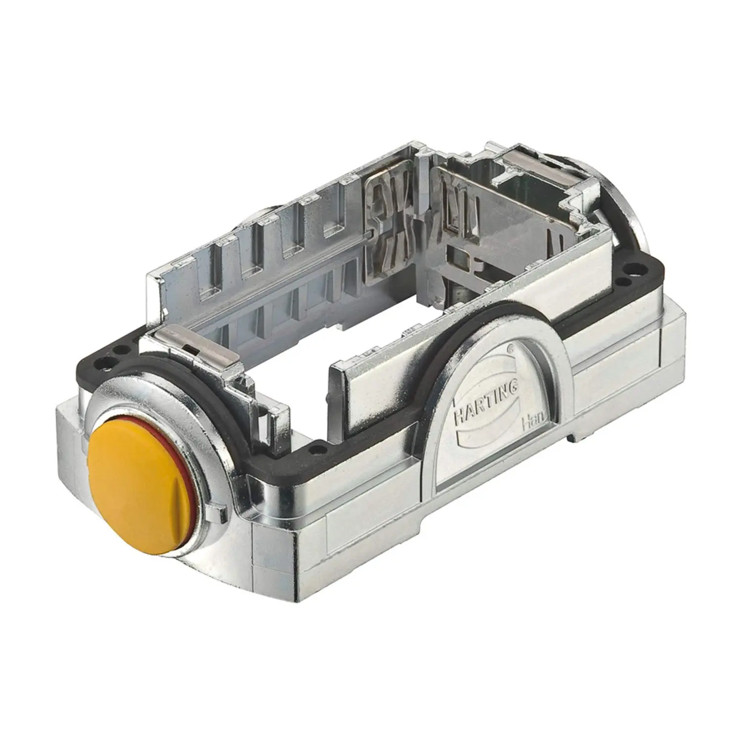 Produktfoto 1 von 11126000100 Harting Han-Yellock 60 Trägergehäuse Druckknopf glatt Druckknopfverriegelung