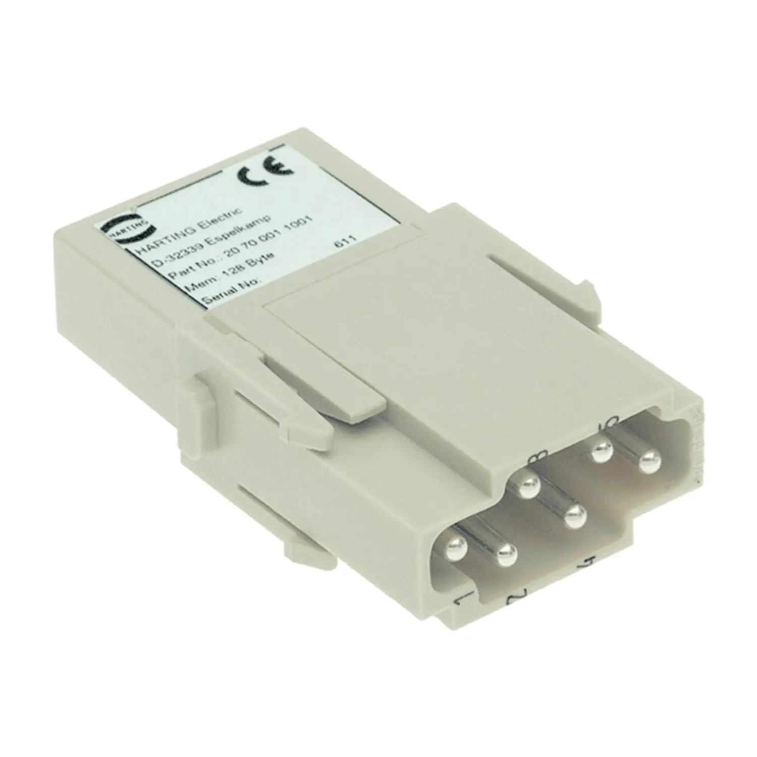 Produktfoto 1 von 20700011001 HARTING Han Modular ID - Modul Elektronisches Identifikations-Modul 6.pol. dies ist eine Sonderbeschaffung und von der Rücknahme ausgeschlossen