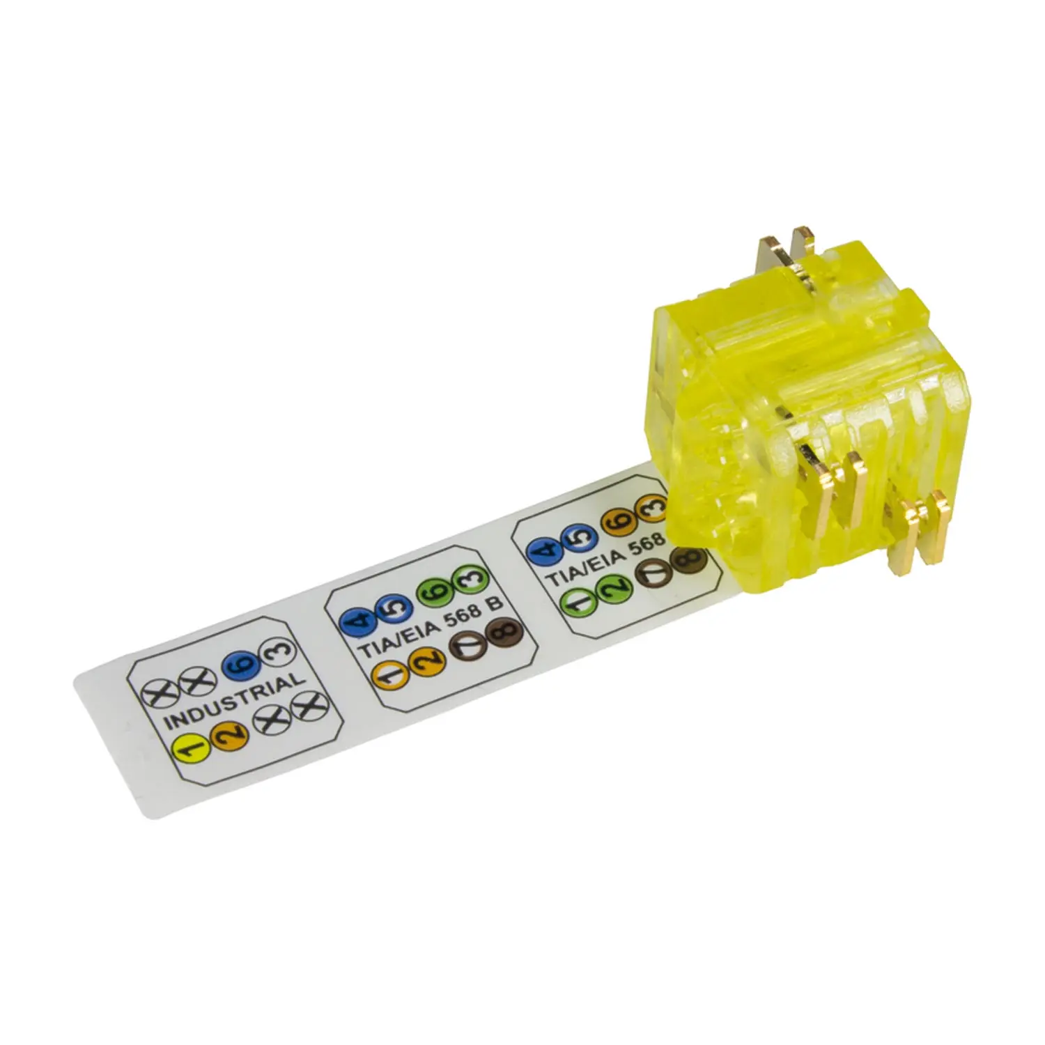 Produktfoto 1 von preLink Abschlussbl. AWG22/24 gelb 1=10