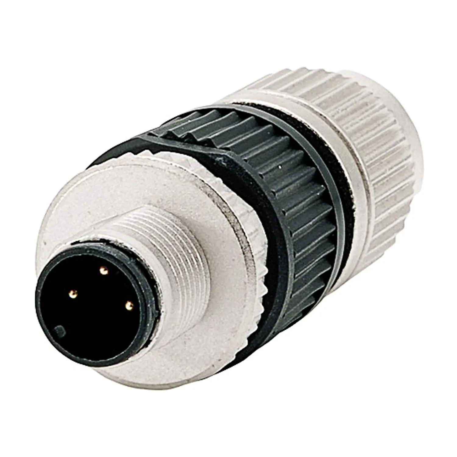Produktfoto 1 von 21032121306 HARTING M12 Sensorsteckverbinder gerade Stift Schneidklemmanschluss (IDC-Kontakte), Polzahl 3-polig Kabelabgang gerade, Klemmbereich 6,0mm - 8,0mm