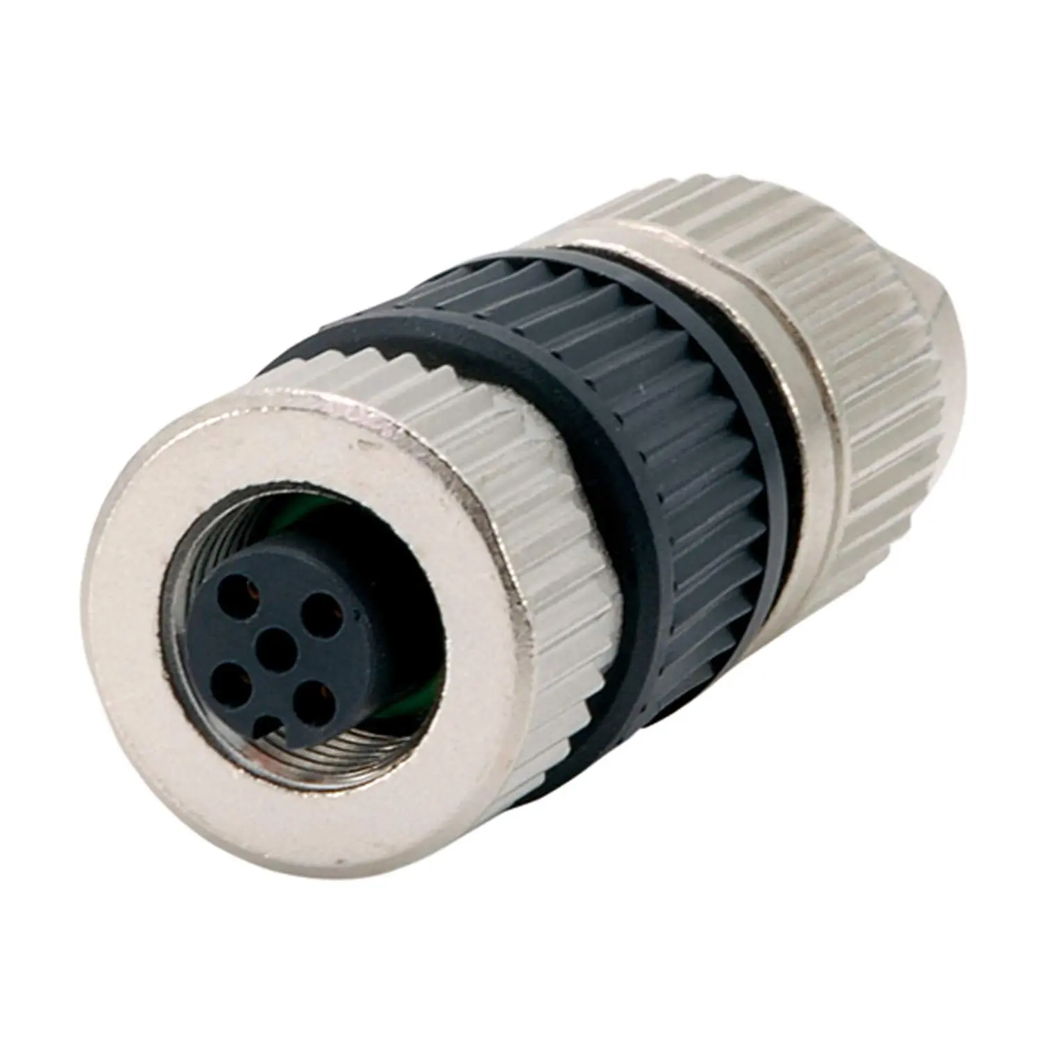 Produktfoto 1 von 21032122305 HARTING M12 Sensorsteckverbinder gerade Buchse Schneidklemmanschluss (IDC-Kontakte), Polzahl 4-polig Kabelabgang gerade, Klemmbereich 6,0mm - 8,0mm