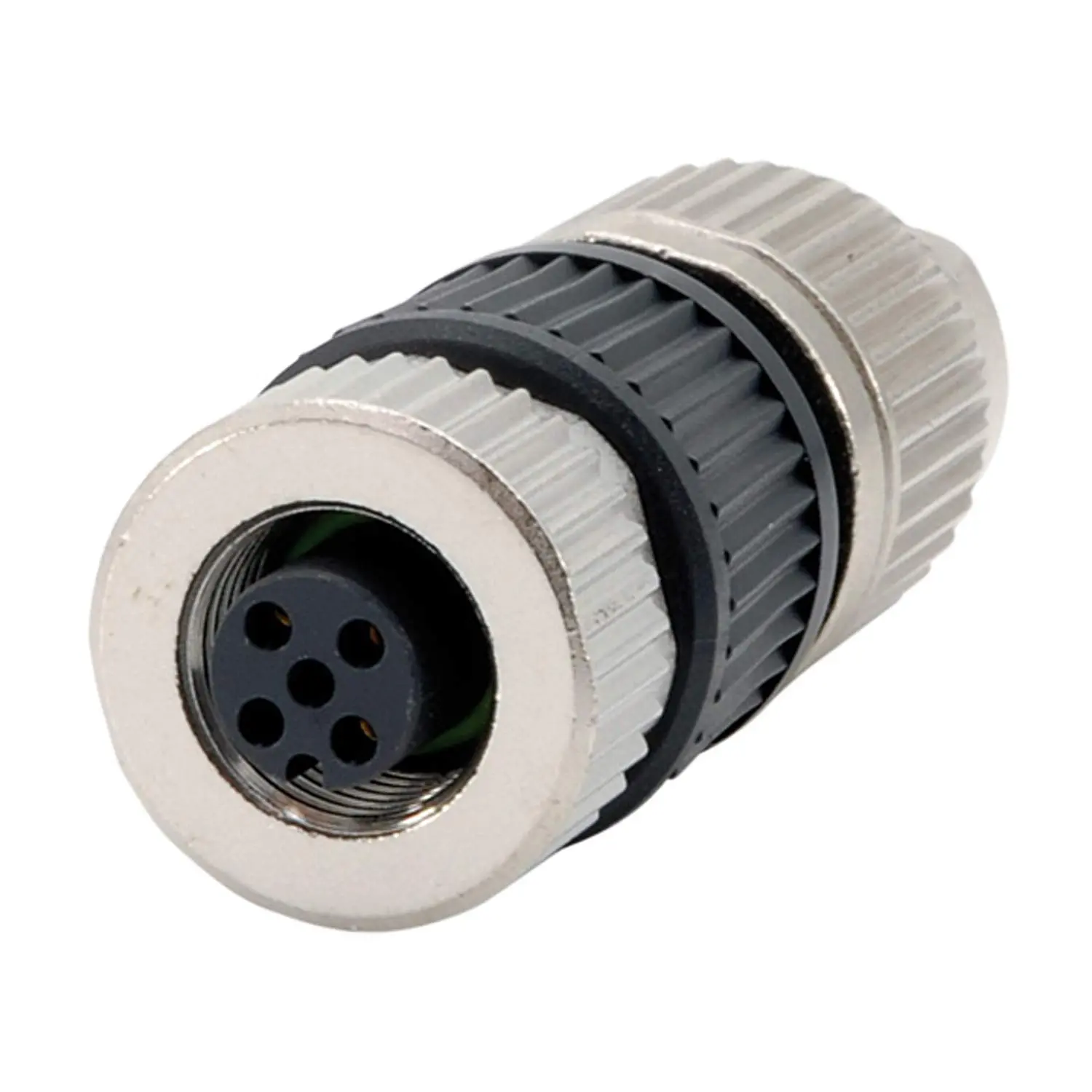 Produktfoto 1 von 21032122306 HARTING M12 Sensorsteckverbinder gerade Buchse Schneidklemmanschluss (IDC-Kontakte), Polzahl 3-polig Kabelabgang gerade, Klemmbereich 6,0mm - 8,0mm