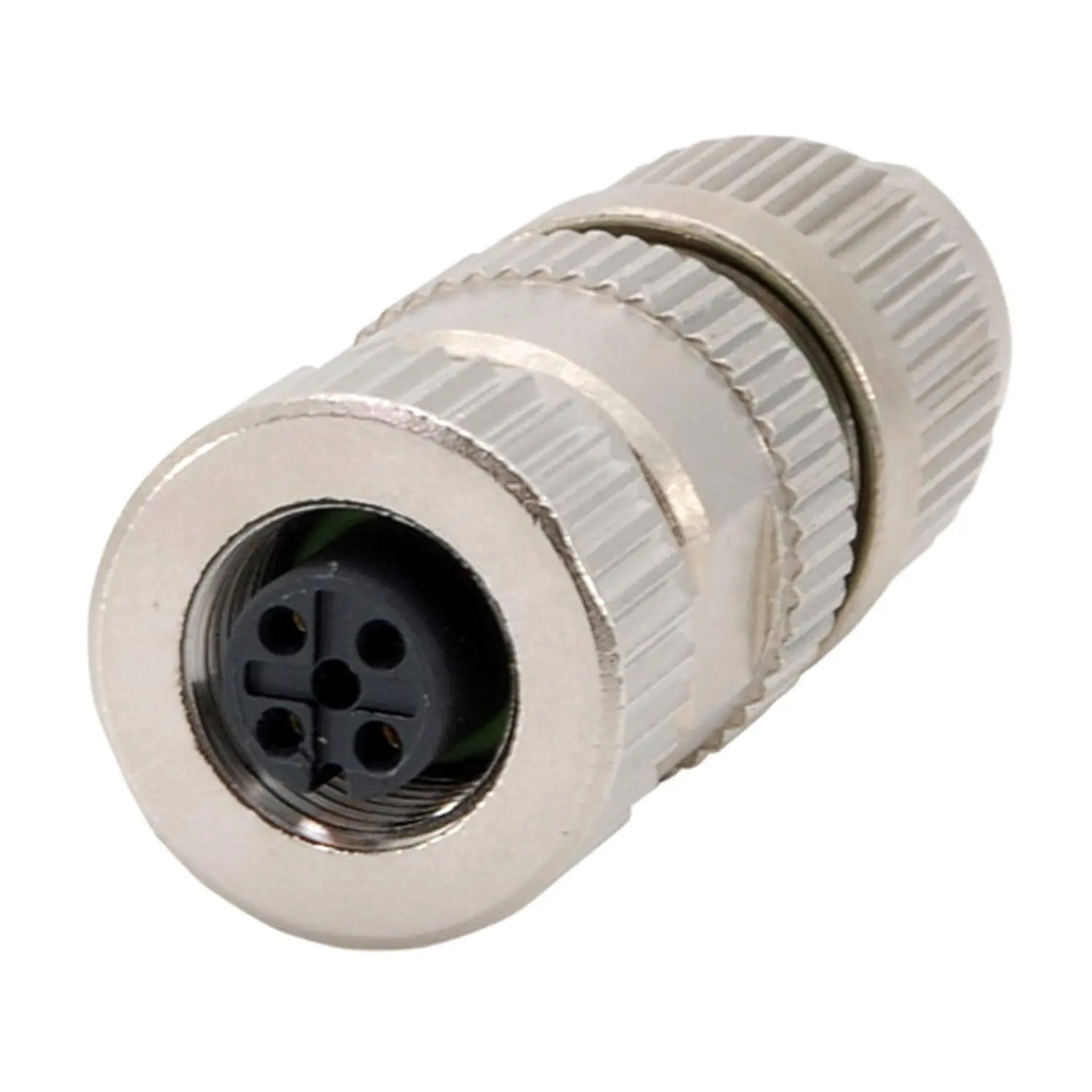 Produktfoto 1 von 21032212405 HARTING M12 Sensorsteckverbinder gerade Buchse Schneidklemmanschluss (IDC-Kontakte), Polzahl 4-polig Kabelabgang gerade, Klemmbereich 4,5mm - 8,8mm