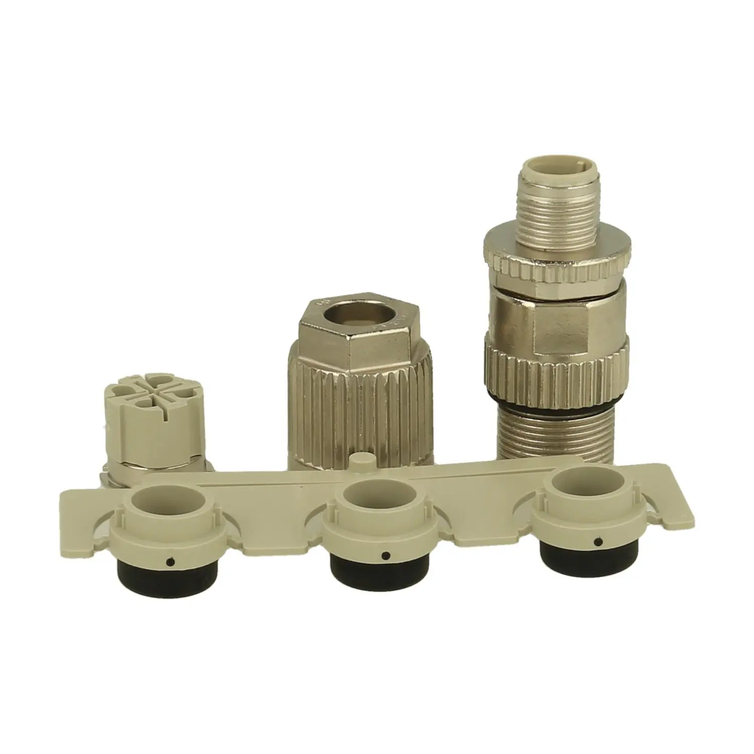Produktfoto 1 von 21032821405 HARTING Harax M12-L geschirmt Stift 4-polig gerade Ausführung für Ethernet, D-kodiert 0,34-0,5/AWG 22-20