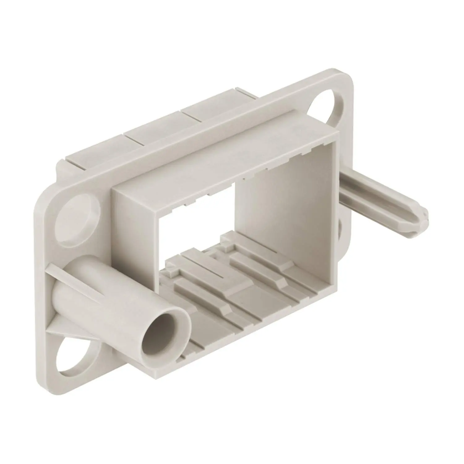 Produktfoto 1 von 09140101701 HARTING Han Andockrahmen, Schwimmend gelagert, 3 Module (M) Schwimmspiel +/-2,0mm Temperaturbereich -40°C bis 125°C