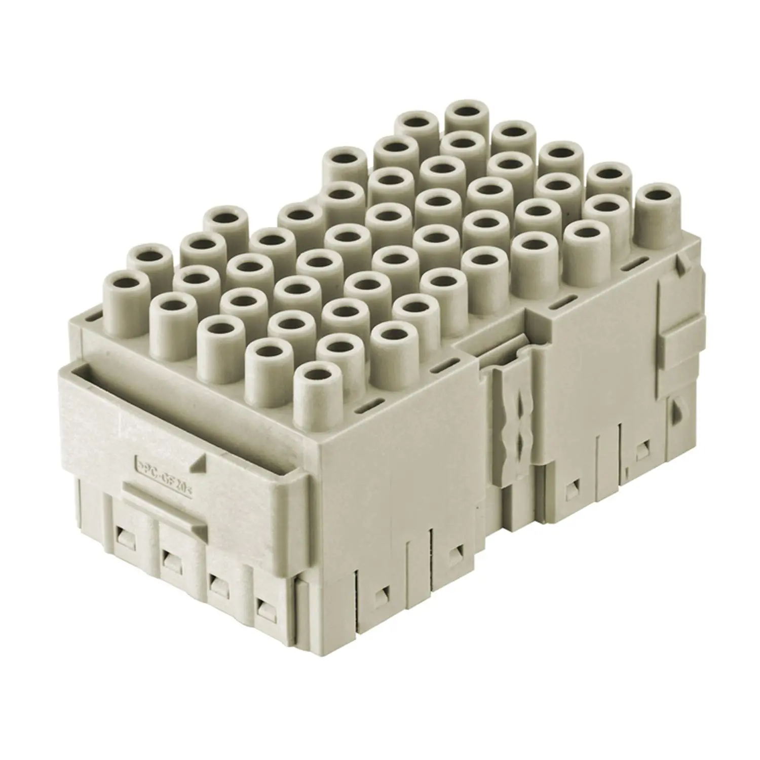 Produktfoto 1 von 11056483101 HARTING Yellock Monoblock Gr. 60 Buchseneinsatz (F) Crimpanschluss, 48-polig 500V, 16A