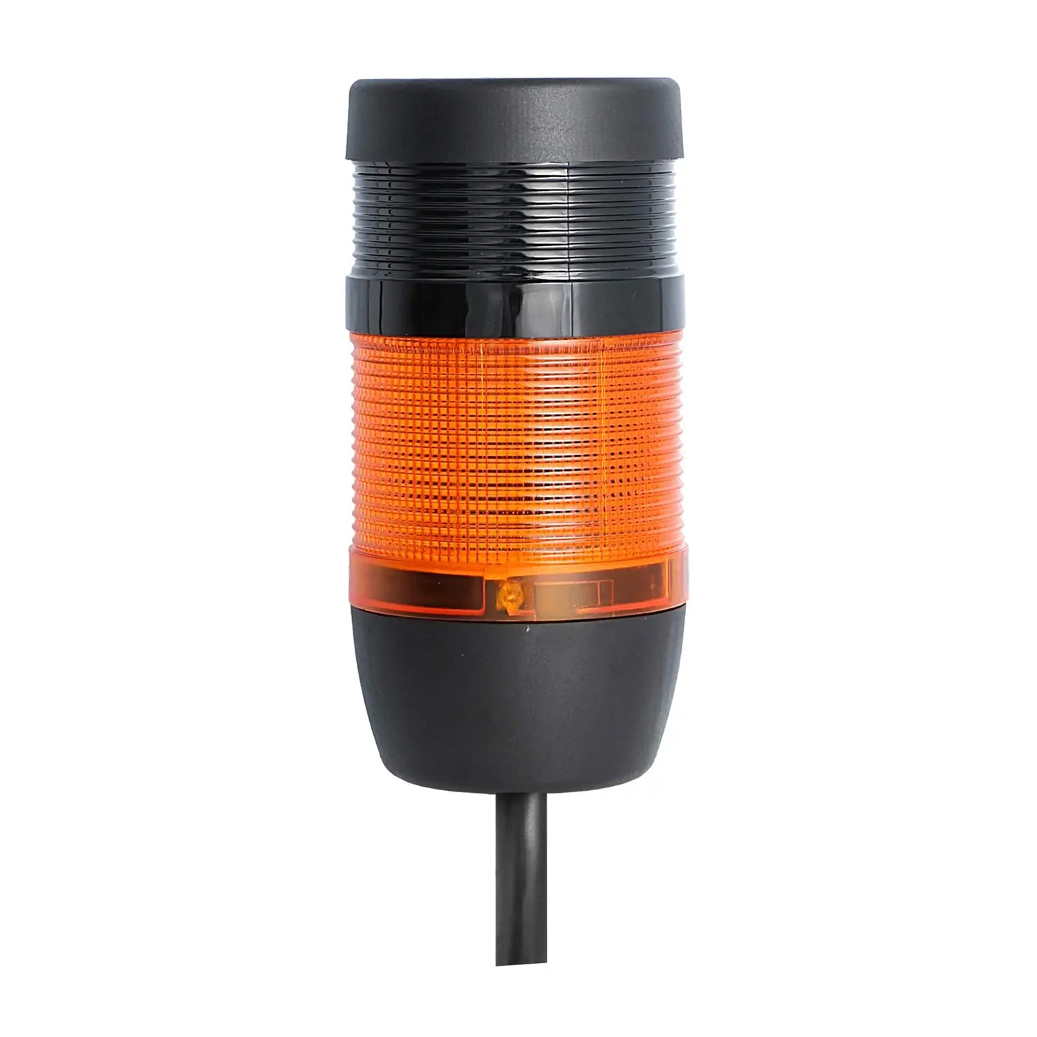 Produktfoto 1 von 135239 STEX24 Signalsäule gelb, 70mm, 24V AC/DC, LED-Blinklicht mit Summer, Kabel 2,5 Meter, SS70-B1/24 129 Lautstärke 90 db
