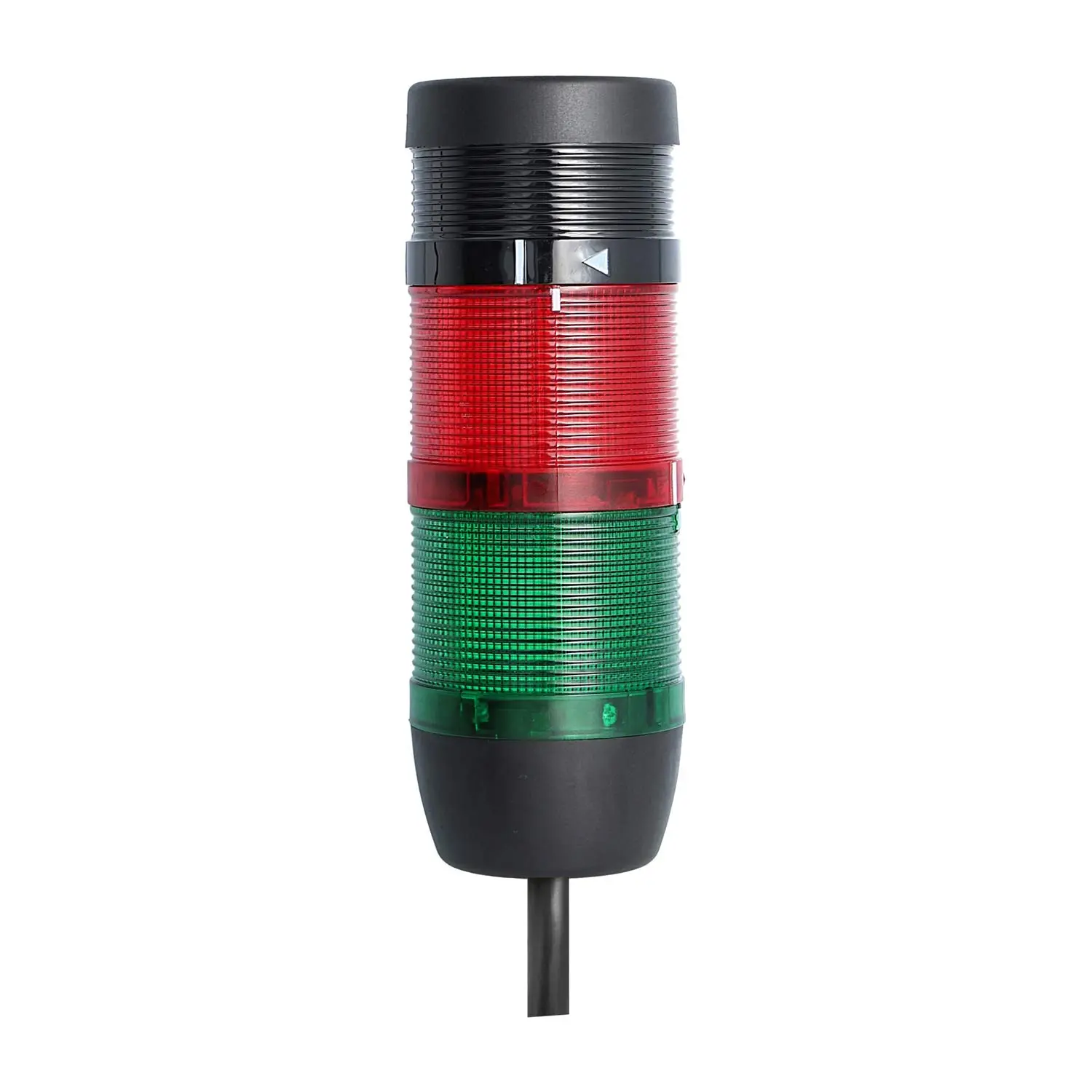 Produktfoto 1 von 135249 STEX24 Signalsäule grün-rot, 70mm, 24V AC/DC, LED-Dauerlicht mit Summer, Kabel 2,5 Meter, SS70-B2/24 149 Lautstärke 90 db