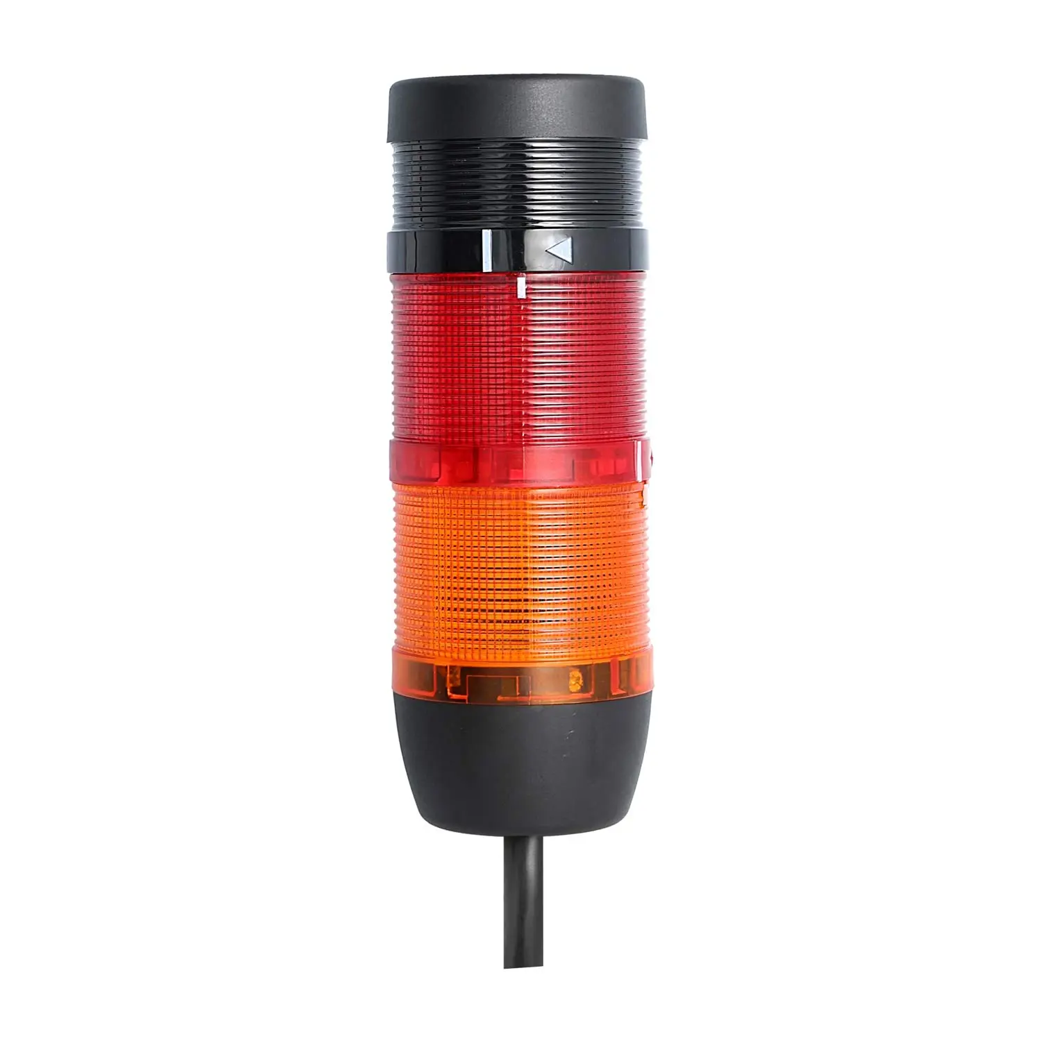 Produktfoto 1 von 135250 STEX24 Signalsäule gelb-rot, 70mm, 24V AC/DC, LED-Dauerlicht mit Summer, Kabel 2,5 Meter, SS70-B2/24 150 Lautstärke 90 db