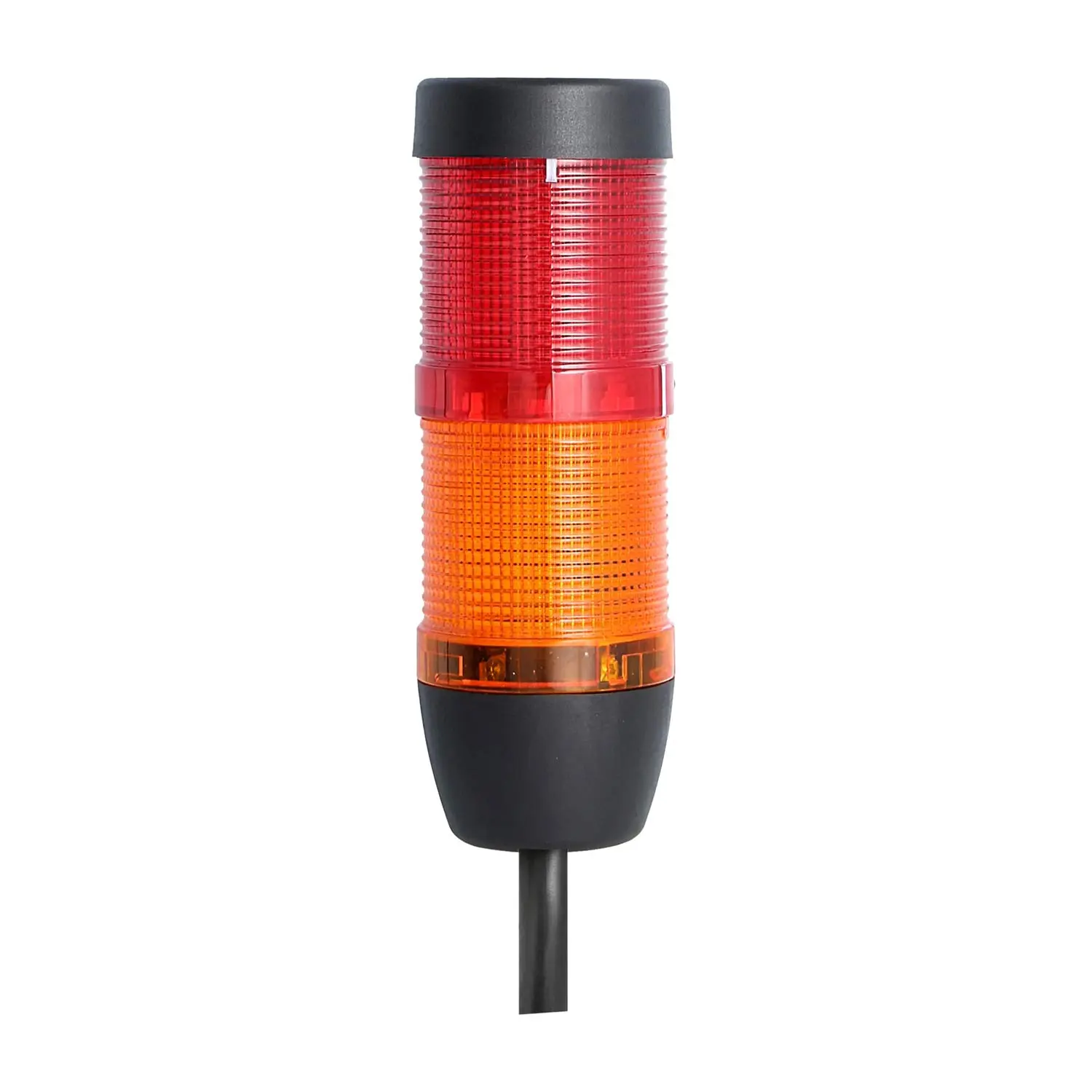 Produktfoto 1 von 135311 STEX24 Signalsäule gelb-rot, 50mm, 24V AC/DC, LED-Dauerlicht Kabel 10,0 Meter, SS50-OB2/24 170 Anschlusstechnik: Anschlusskabel