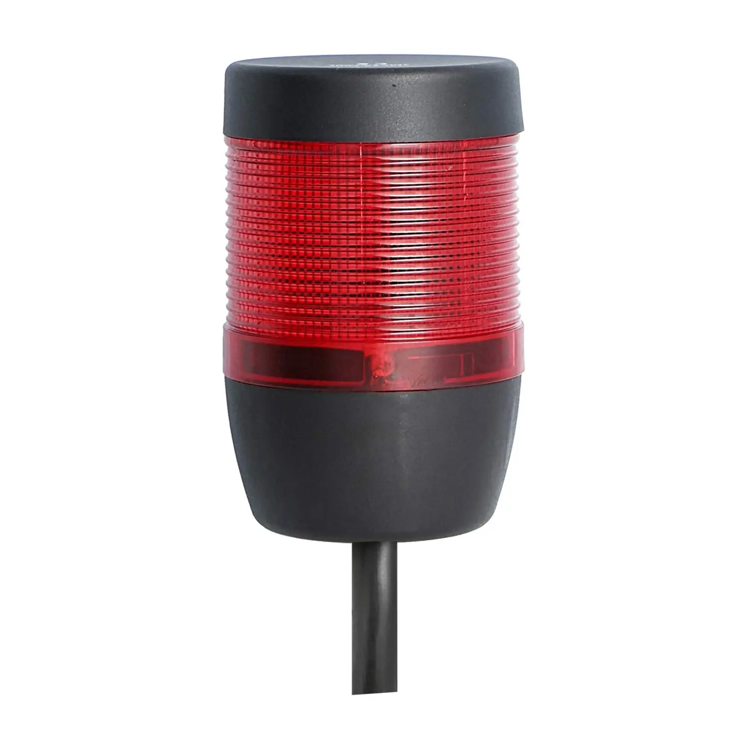 Produktfoto 1 von 135419 STEX24 Signalsäule rot, 70mm, 24V AC/DC, LED-Dauerlicht Kabel 10,0 Meter, SS70-OB1/24 135 Anschlusstechnik: Anschlusskabel