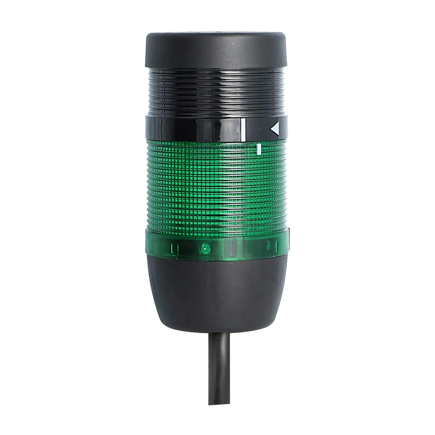Produktfoto 1 von 135484 STEX24 Signalsäule grün, 70mm, 24V AC/DC, LED-Blinklicht mit Summer, Kabel 10,0 Meter, SS70-B1/24 138 Lautstärke 90 db