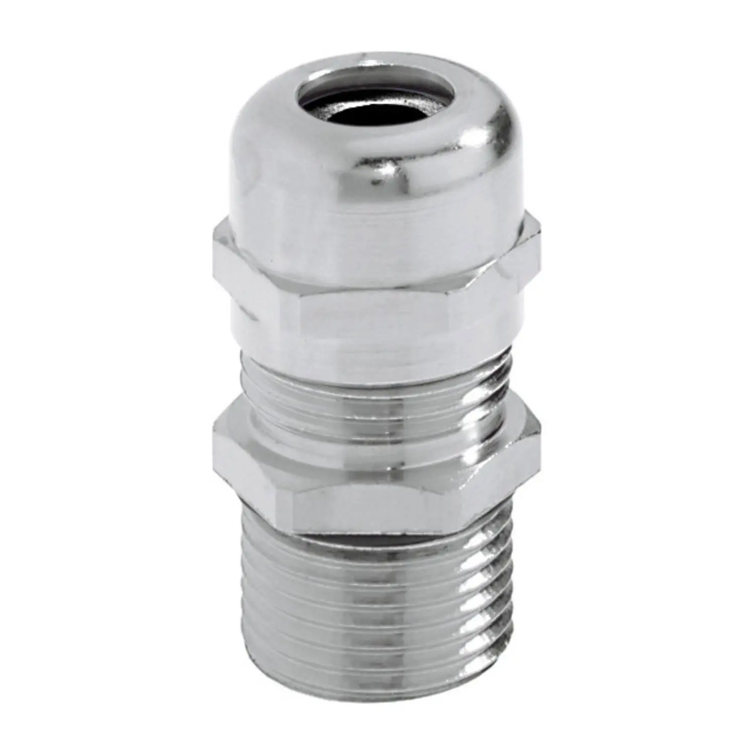 Produktfoto 1 von 53112145 LAPP Verschraubung M32x1,5 lang mit Reduzierung Messing (CuZn) vernickelt Gewindelänge 15,0mm