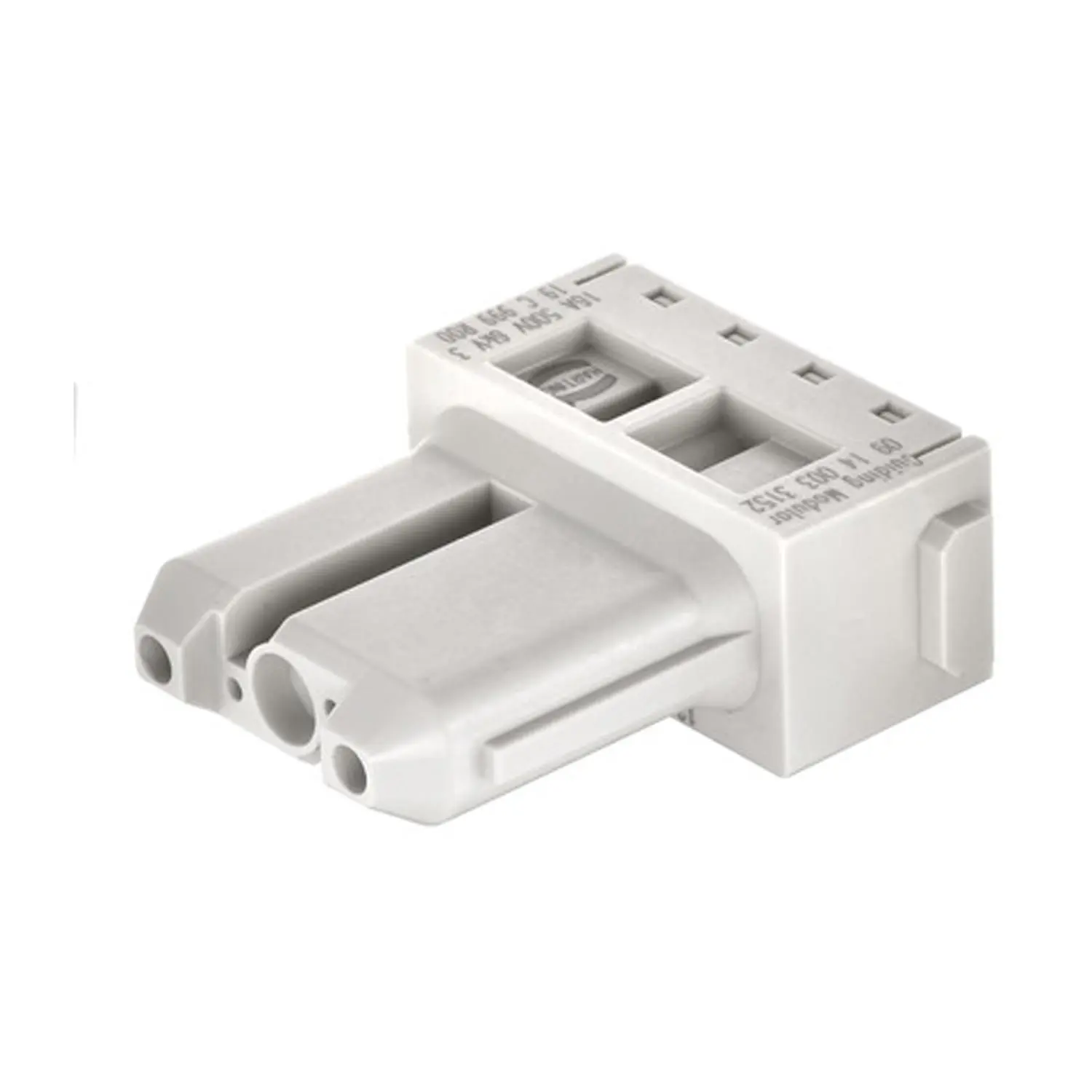 Produktfoto 1 von 09140033152 HARTING Han Guiding PE Modul Buchseneinsatz (F) Crimpanschluss, 2-polig 500V, 16A