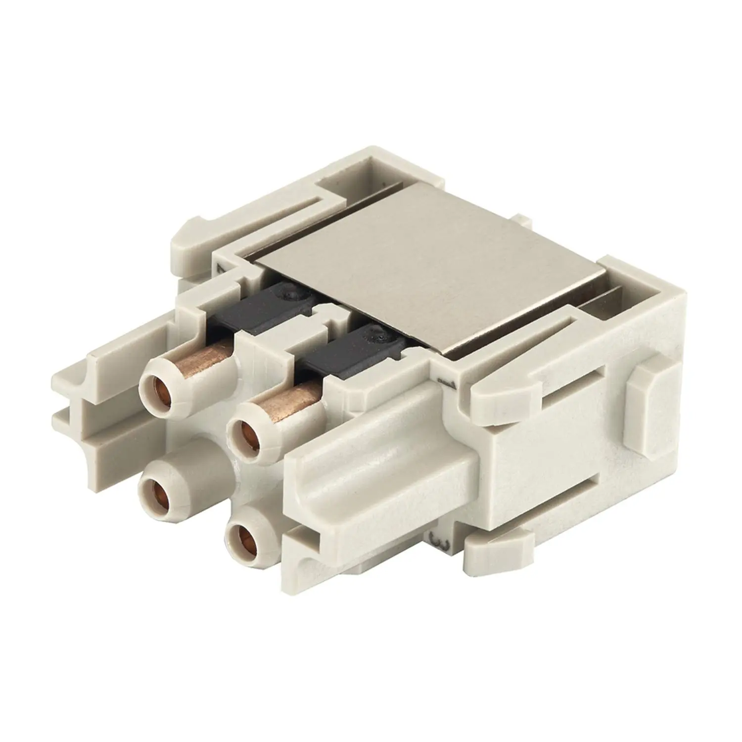 Produktfoto 1 von 09140044713 Harting Han SC Modul mit Metall Ferrule Buchseneinsatz (F) 4-polig
