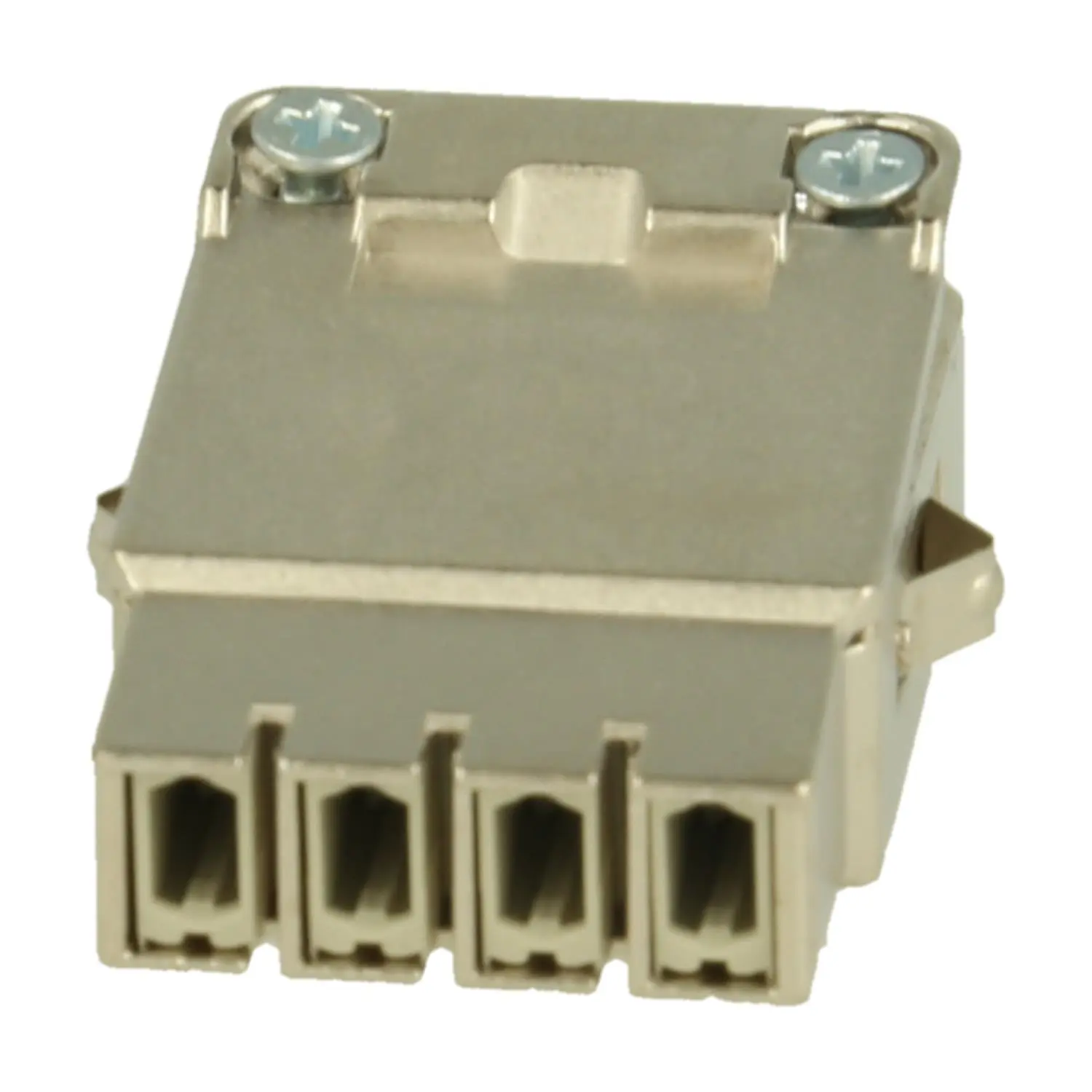 Produktfoto 1 von 09140083132 HARTING Han GigaBit Modul Cat.7 + Schirm GND Buchseneinsatz (F) Crimpanschluss, 8-polig+Schirmung 50V, 5A