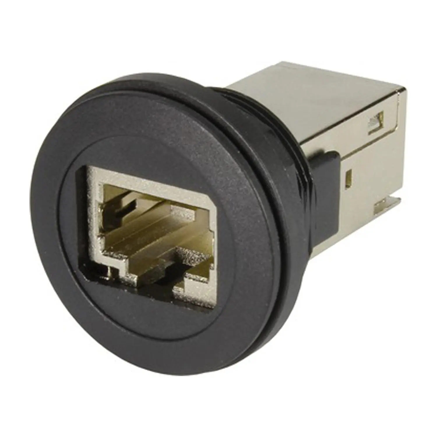 Produktfoto 1 von 09454521561 HARTING Serviceschnittstellen, RJ45, voll geschirmt, 360° Schirmkontakt, Kat. 6, Klasse E bis 250 MHz, Art der Verbindung: Buchse auf Buchse