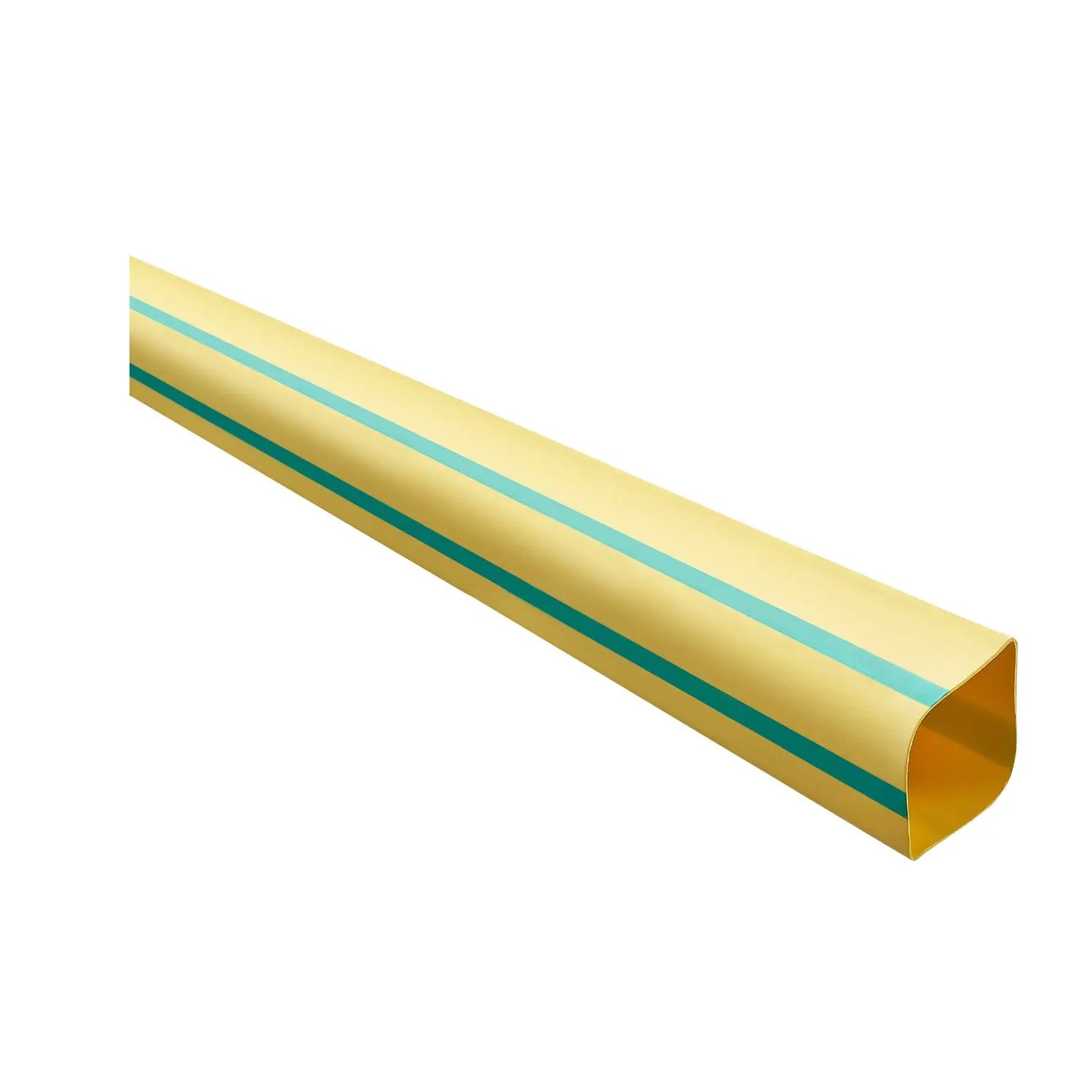 Produktfoto 1 von 136149 STEX24 Schrumpfschlauch 2:1, Rolle mit 75,0m, grün/gelb 9,5/4,8mm, 3/8 Zoll, WSR2 Schrumpftemperatur mind. 110°C, vollständig bei mind. 120°C