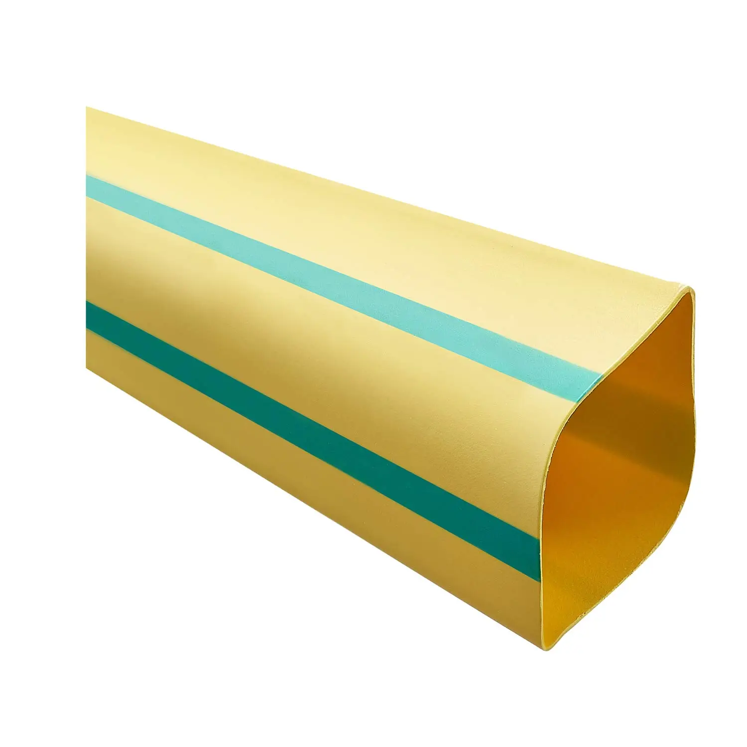 Produktfoto 1 von 136154 STEX24 Schrumpfschlauch 2:1, Rolle mit 30,0m, grün/gelb 50,8/25,4mm, 2 Zoll, WSR2 Schrumpftemperatur mind. 110°C, vollständig bei mind. 120°C