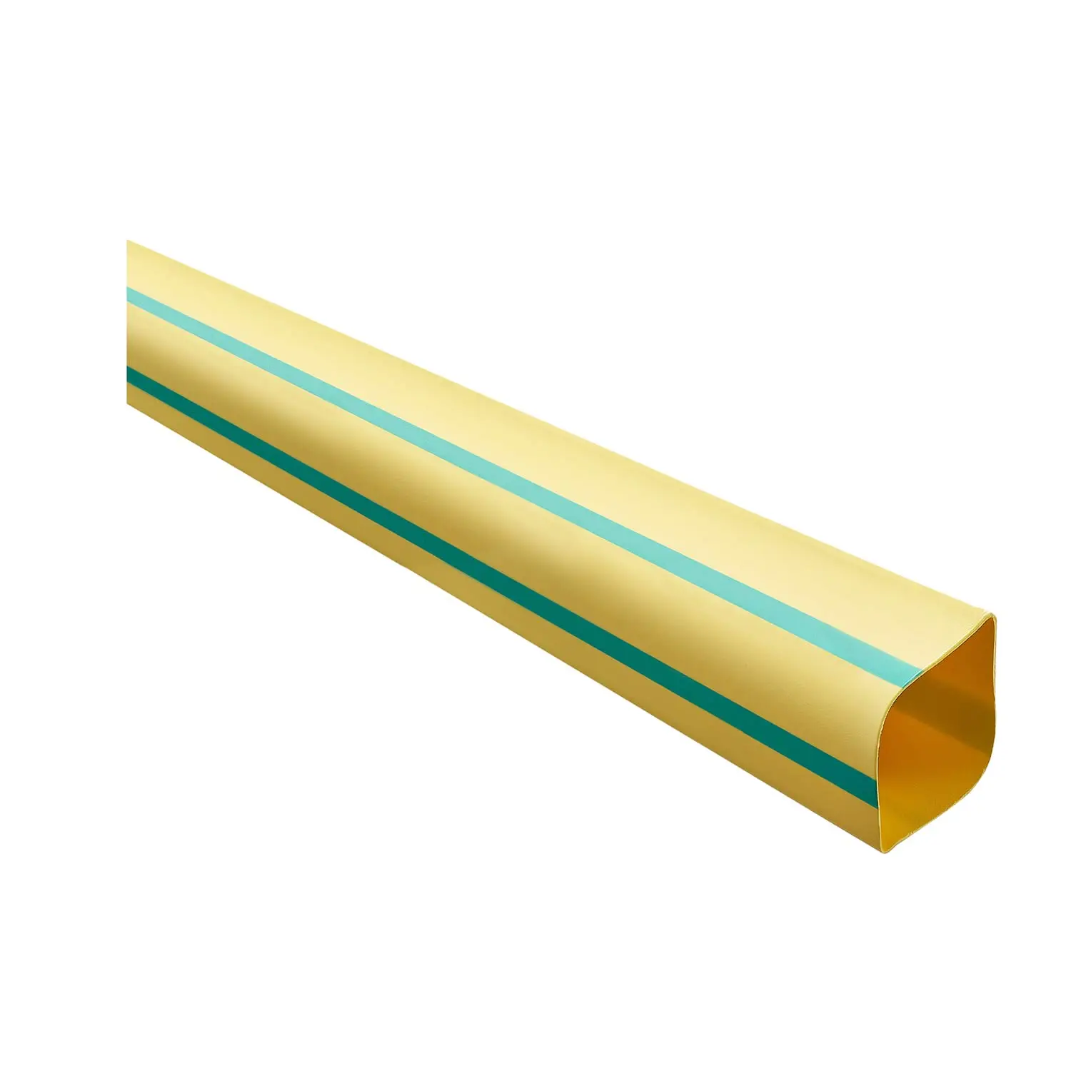 Produktfoto 1 von 136150 STEX24 Schrumpfschlauch 2:1, Rolle mit 50,0m, grün/gelb 12,7/6,4mm, 1/2 Zoll, WSR2 Schrumpftemperatur mind. 110°C, vollständig bei mind. 120°C