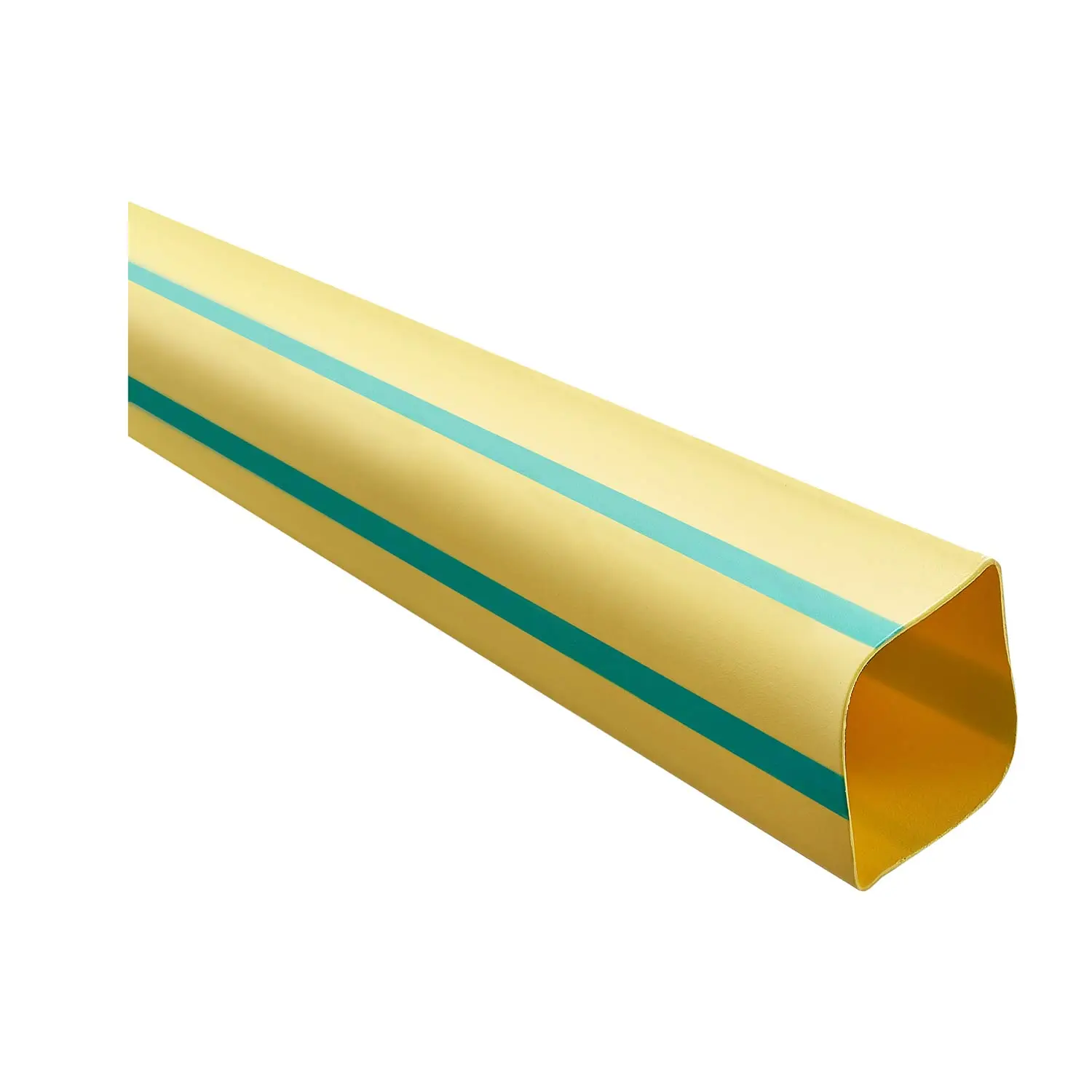 Produktfoto 1 von 136152 STEX24 Schrumpfschlauch 2:1, Rolle mit 30,0m, grün/gelb 25,4/12,7mm, 1 Zoll, WSR2 Schrumpftemperatur mind. 110°C, vollständig bei mind. 120°C