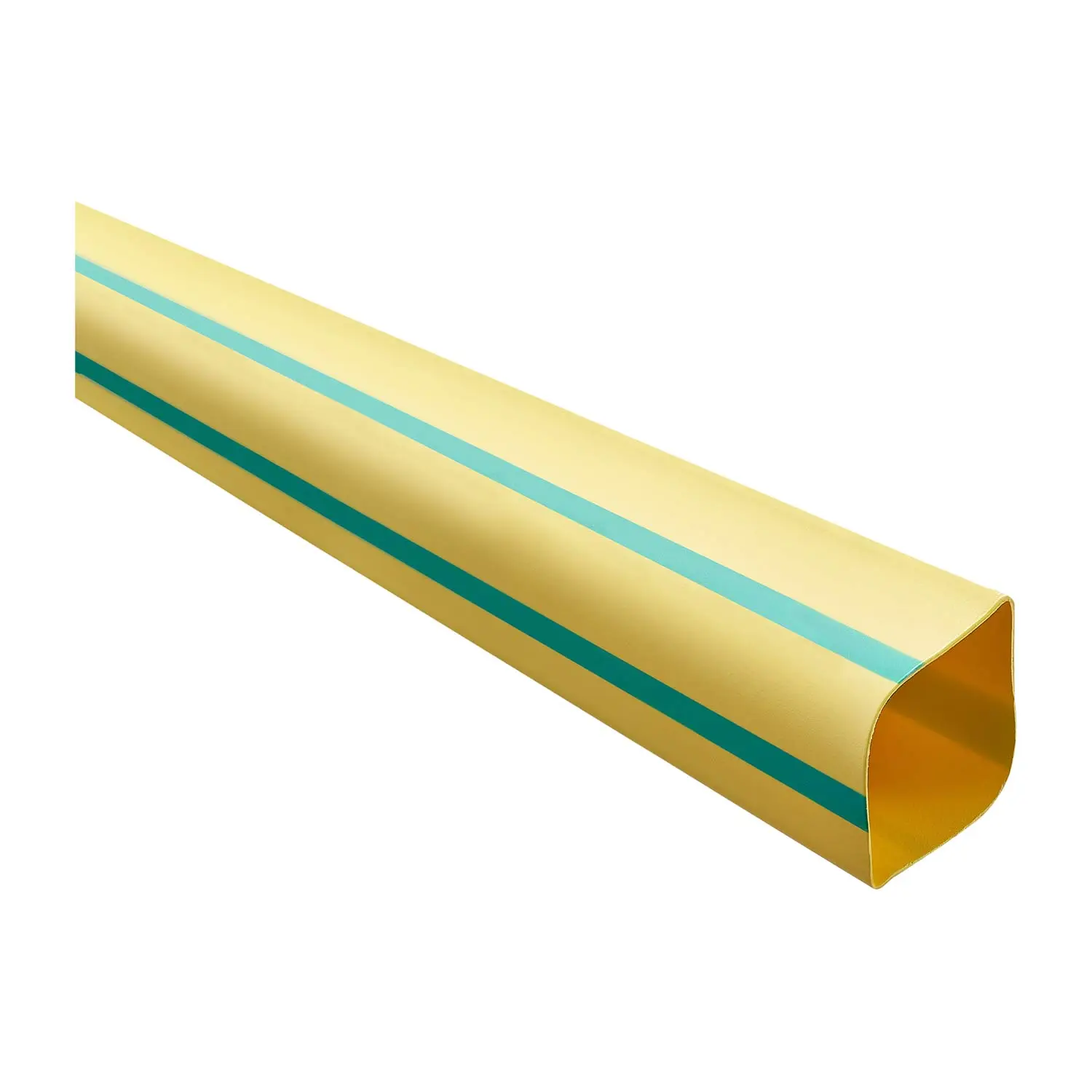 Produktfoto 1 von 136229 STEX24 Schrumpfschlauch 2:1, Rolle mit 50,0m, grün/gelb 16,0/8,0mm, 5/8 Zoll, WSR2 Schrumpftemperatur mind. 110°C, vollständig bei mind. 120°C