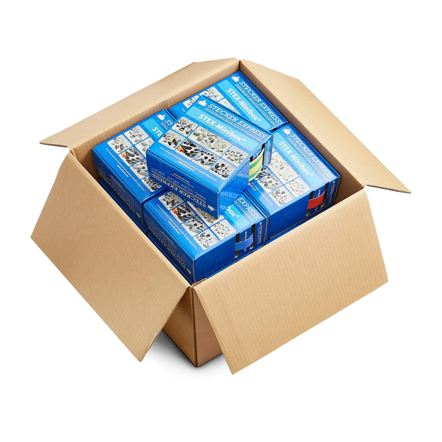Produktfoto 1 von 136570 STEX24 KIT mit 16 Miniboxen gemischt in 6 Farben WSK16 Schrumpftemperatur mind. 70°C, vollständig bei mind. 100°C