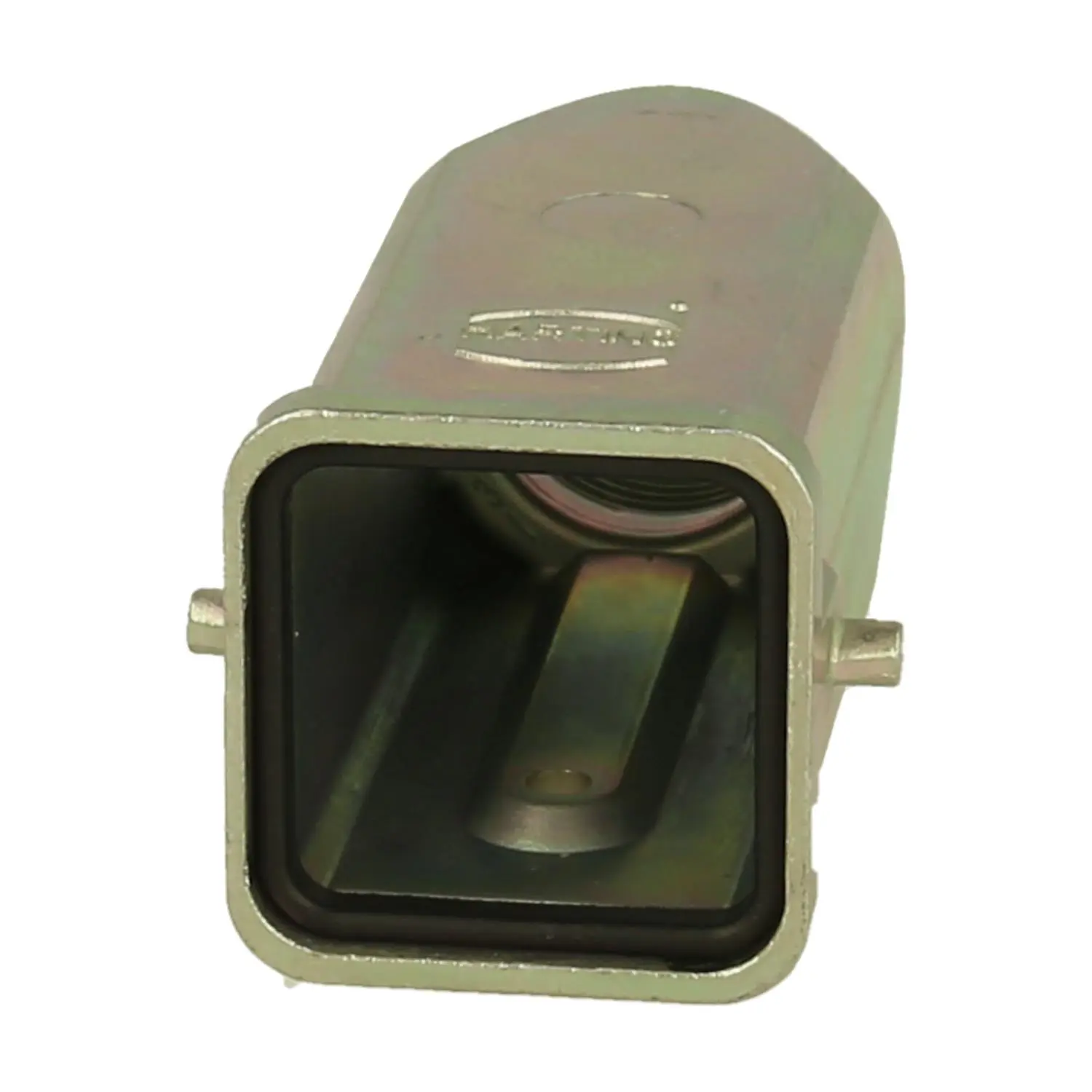 Produktfoto 1 von 09620031443 Harting Han 3A EMV Tüllengehäuse mit eingeklebter Dichtung, 1xPG11 gerader Kabelabgang, für 1 Bügel (am Unterteil)