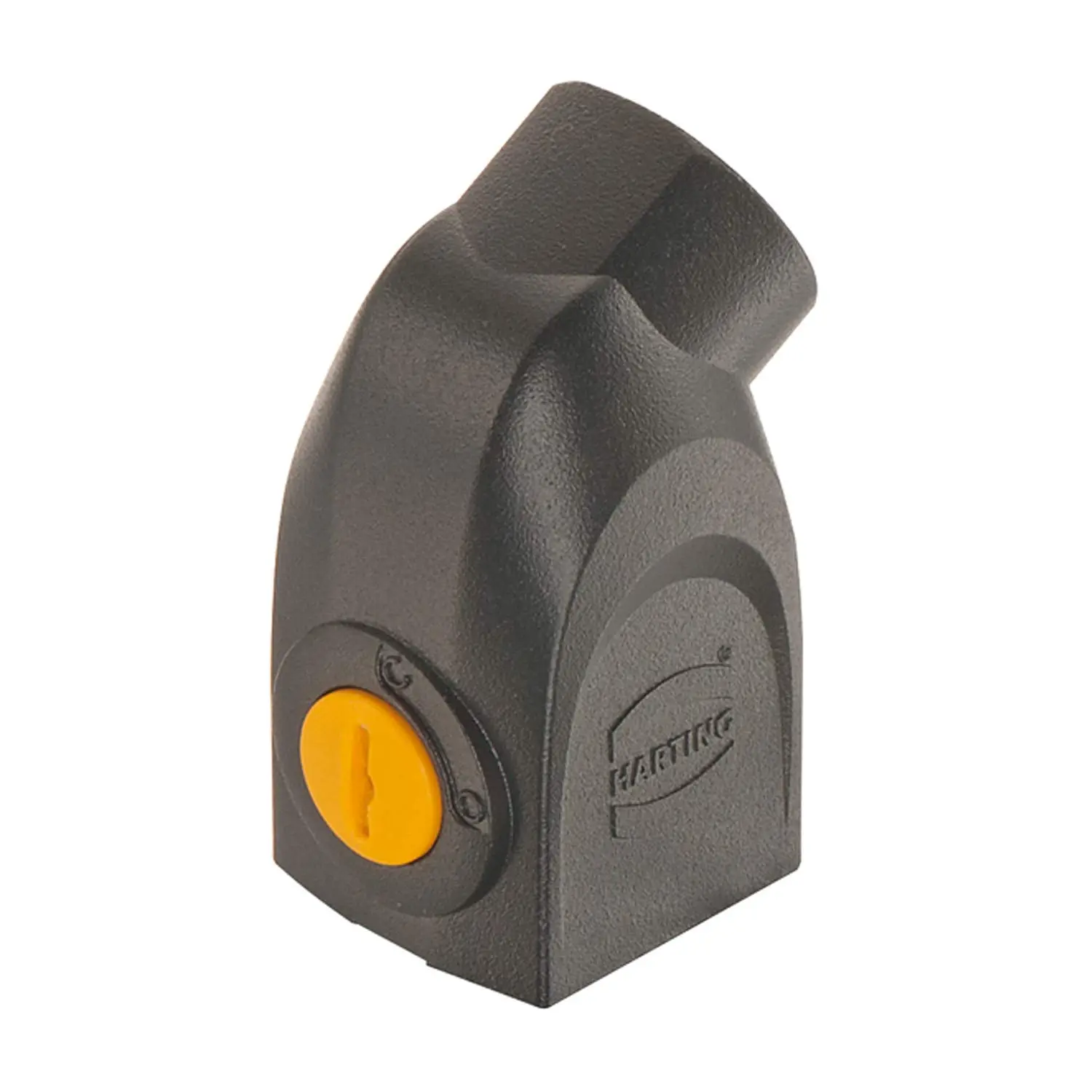 Produktfoto 1 von 11200031601 Harting Han-Yellock 10 Tüllengehäuse, 1xM25 seitlicher Kabelabgang, Druckknopfverriegelung